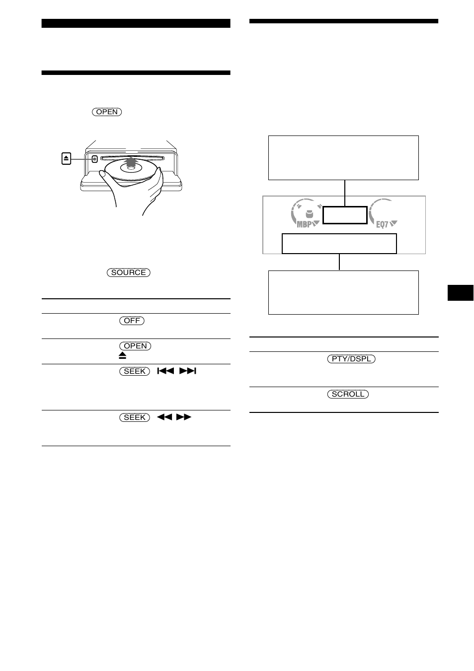 Weergave via het uitleesvenster, Cd-speler, Een disc afspelen | Sony CDX-L550V User Manual | Page 105 / 122