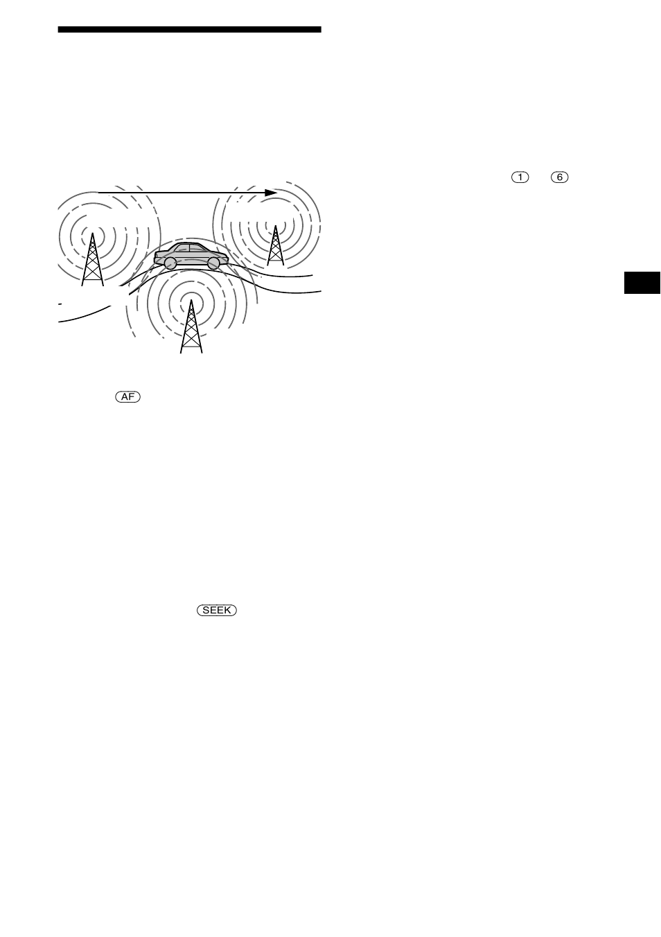 Automatic retuning for best reception results, Af function, 13 automatic retuning for best reception results | Sony CDX-L550V User Manual | Page 13 / 122