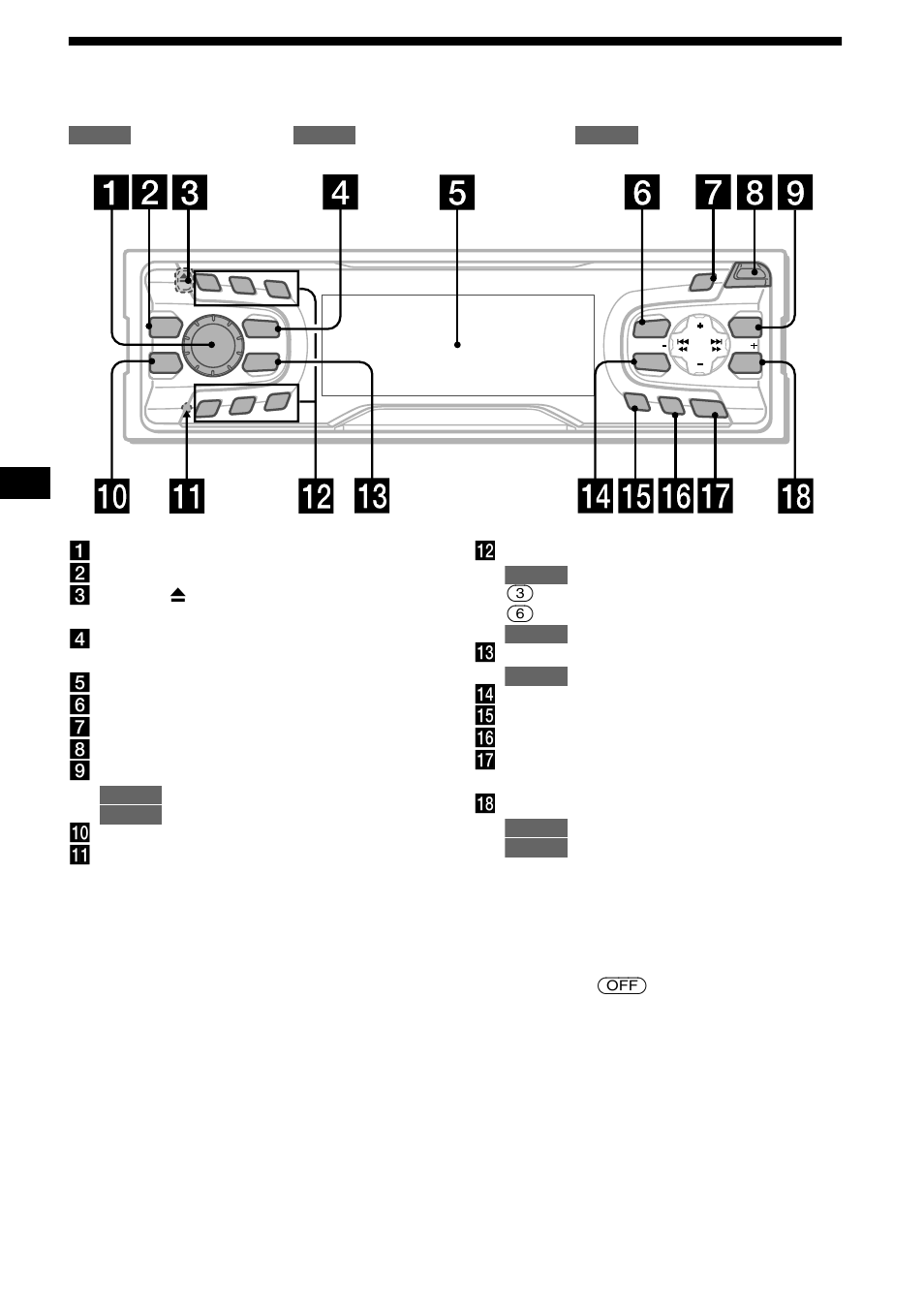 Emplacement des commandes, 4emplacement des commandes | Sony CDX-L550V User Manual | Page 52 / 122