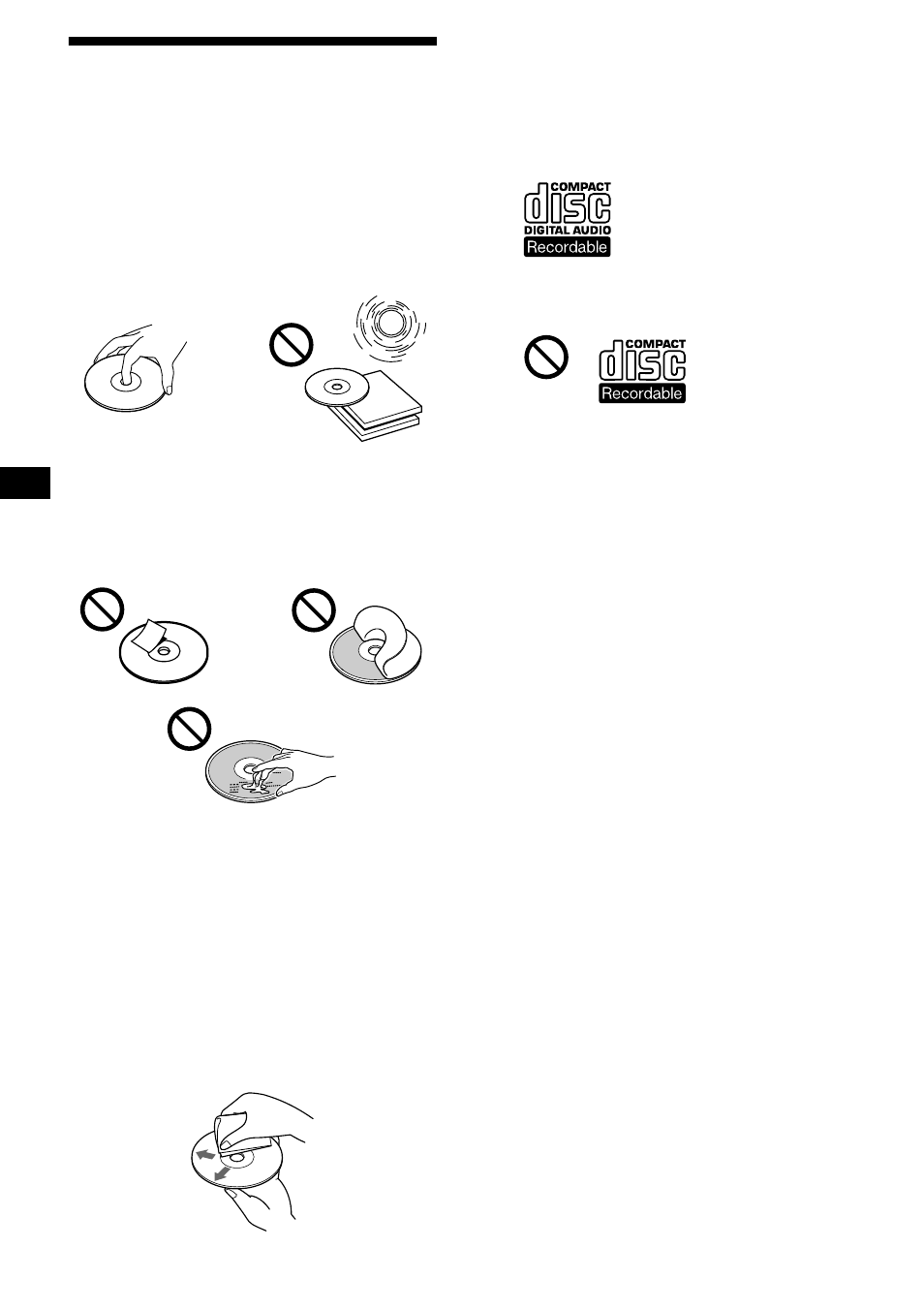 Remarques sur les disques, 6remarques sur les disques | Sony CDX-L550V User Manual | Page 54 / 122