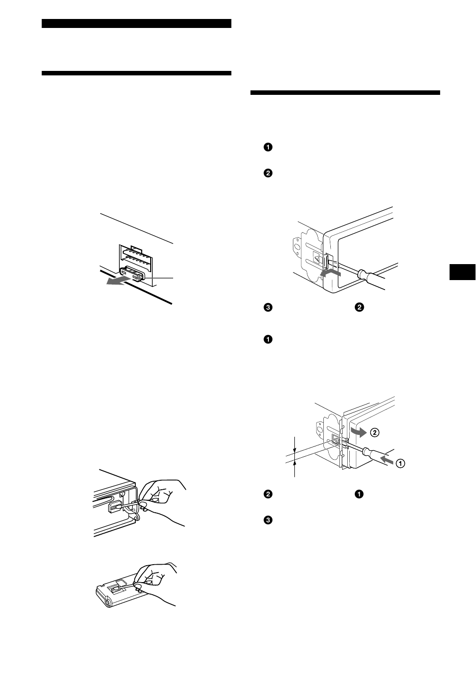 Informazioni aggiuntive, Estrazione dell’apparecchio, Manutenzione | Sony CDX-L550V User Manual | Page 93 / 122