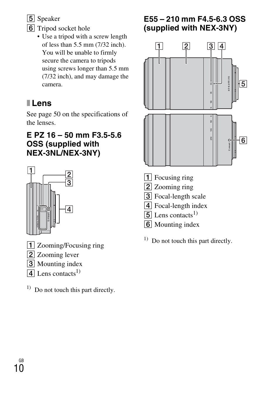 Xlens | Sony NEX-3NY User Manual | Page 10 / 547