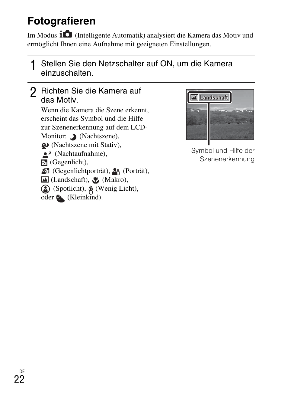 Beherrschen der grundfunktionen, Fotografieren | Sony NEX-3NY User Manual | Page 130 / 547