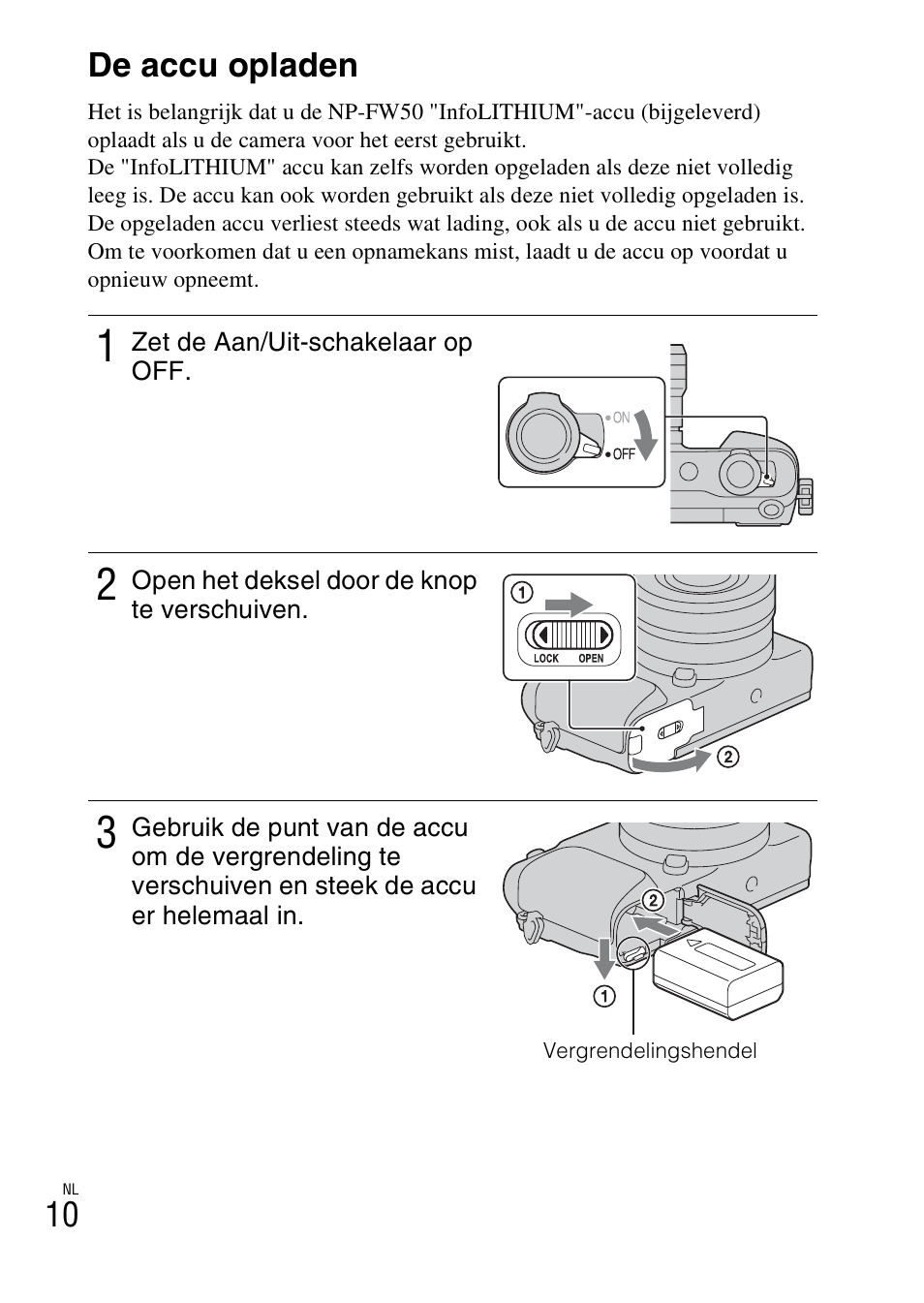 De accu opladen | Sony NEX-3NY User Manual | Page 332 / 547