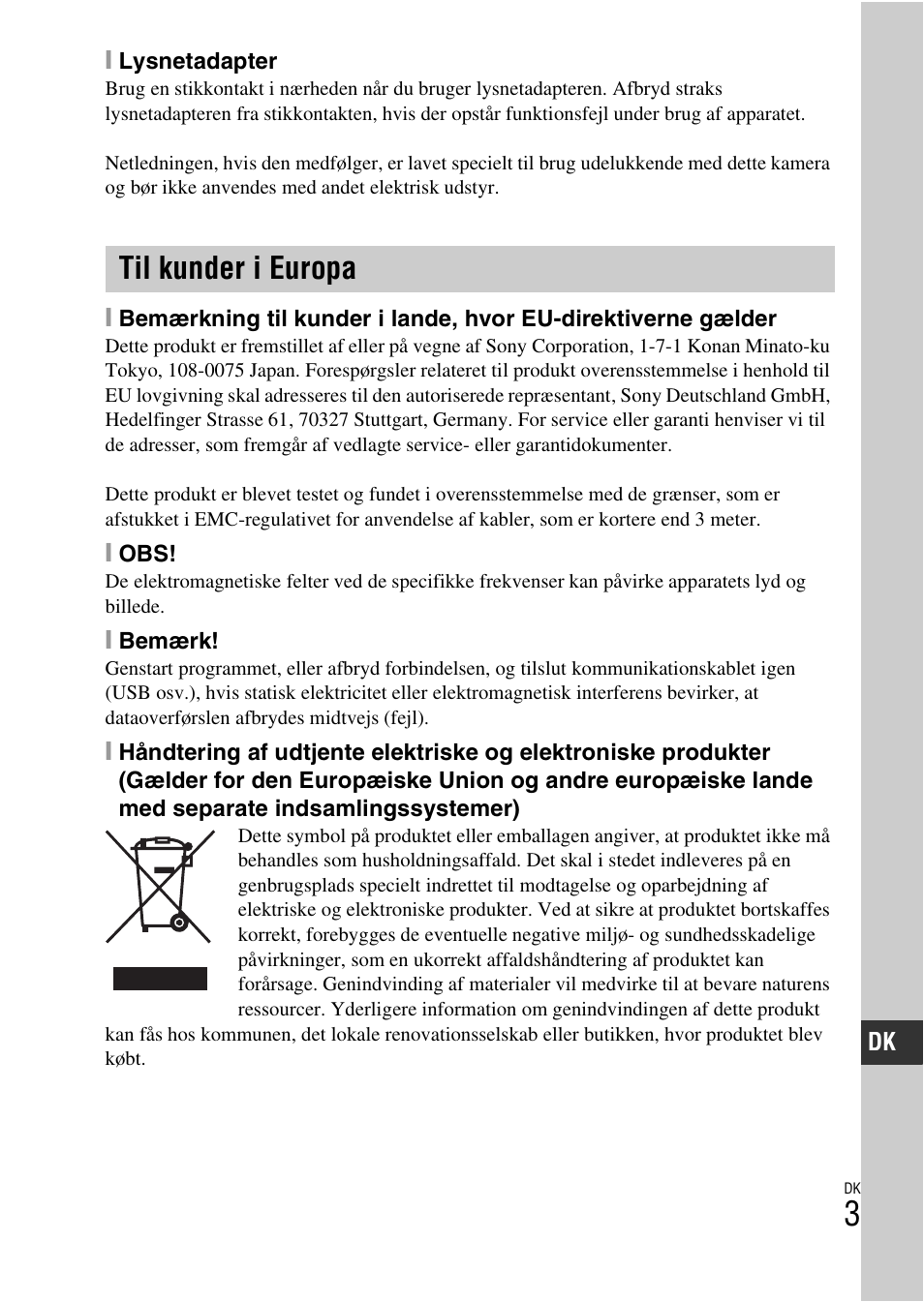 Til kunder i europa | Sony NEX-3NY User Manual | Page 515 / 547