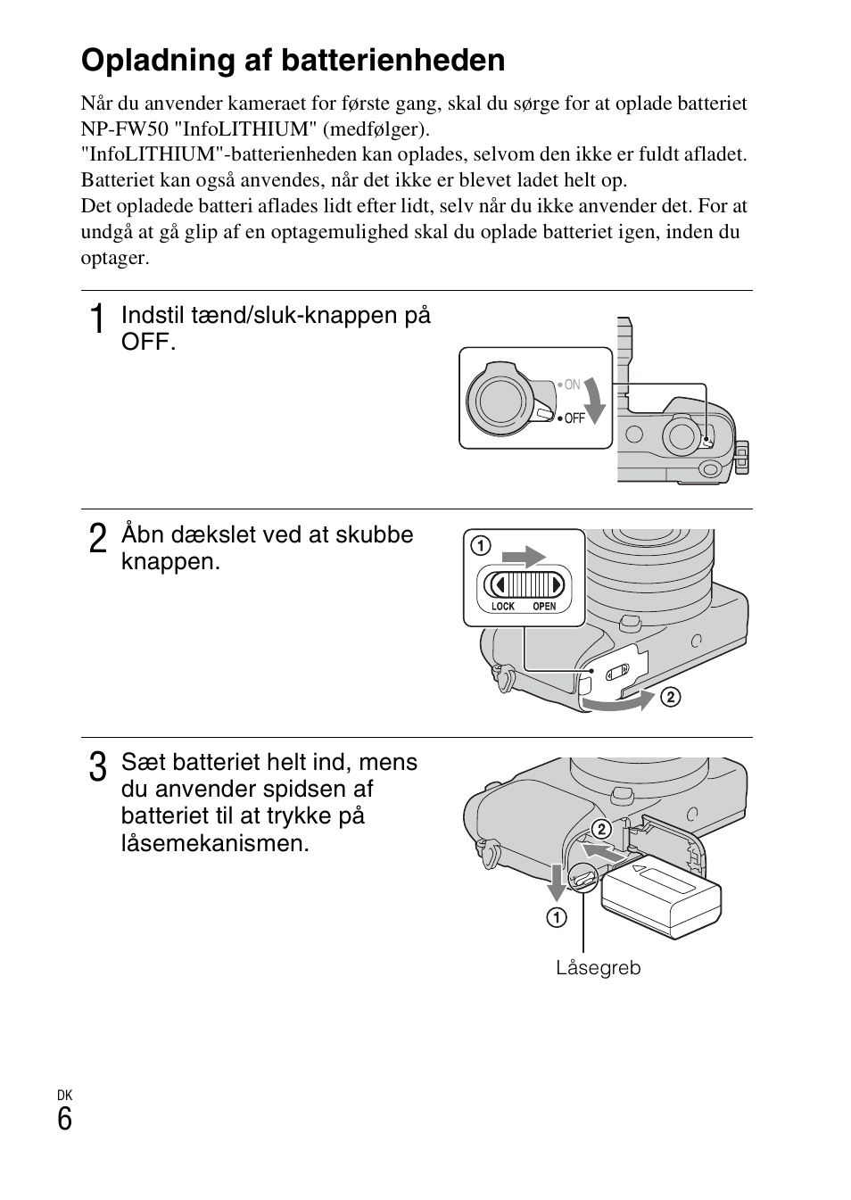 Opladning af batterienheden | Sony NEX-3NY User Manual | Page 518 / 547