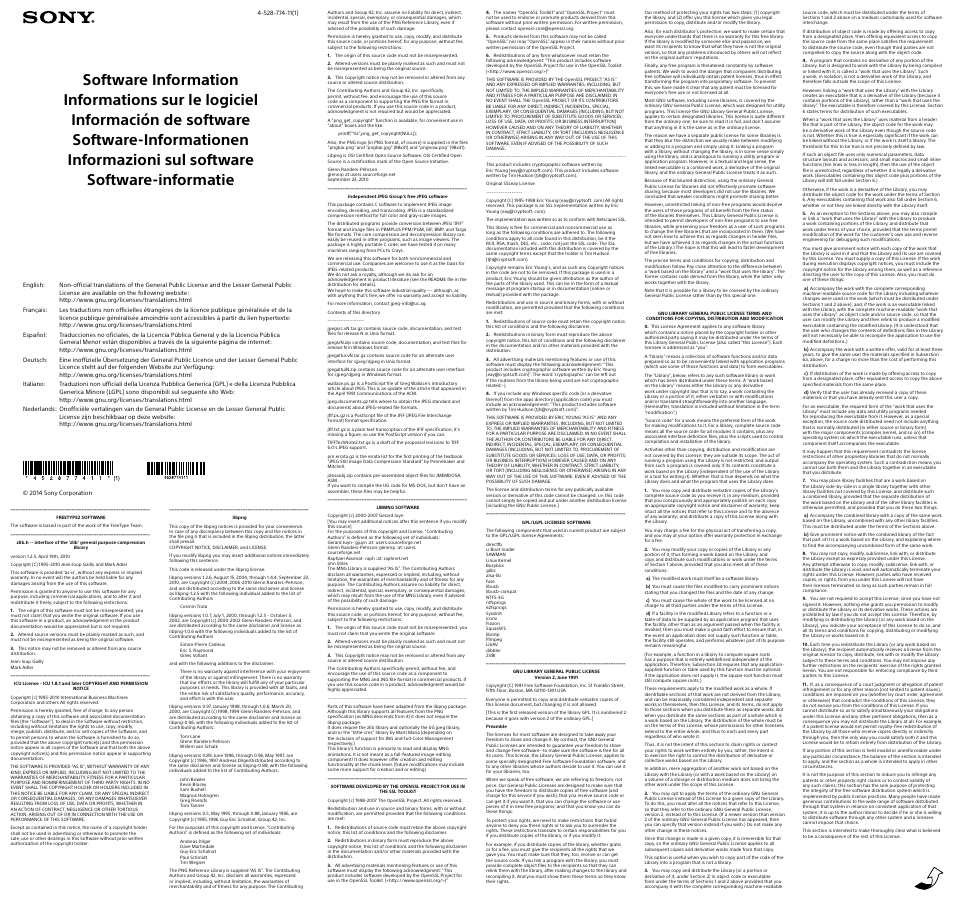 Sony KDL-40R453B User Manual | 2 pages