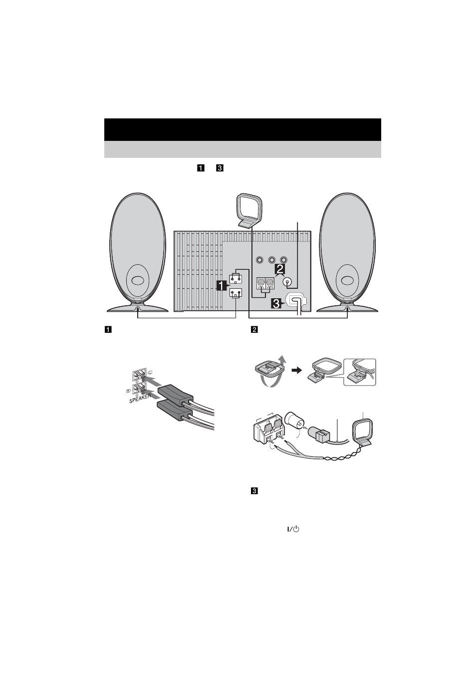 Voorbereidingen, De installatie aansluiten | Sony CMT-CQ1 User Manual | Page 26 / 112