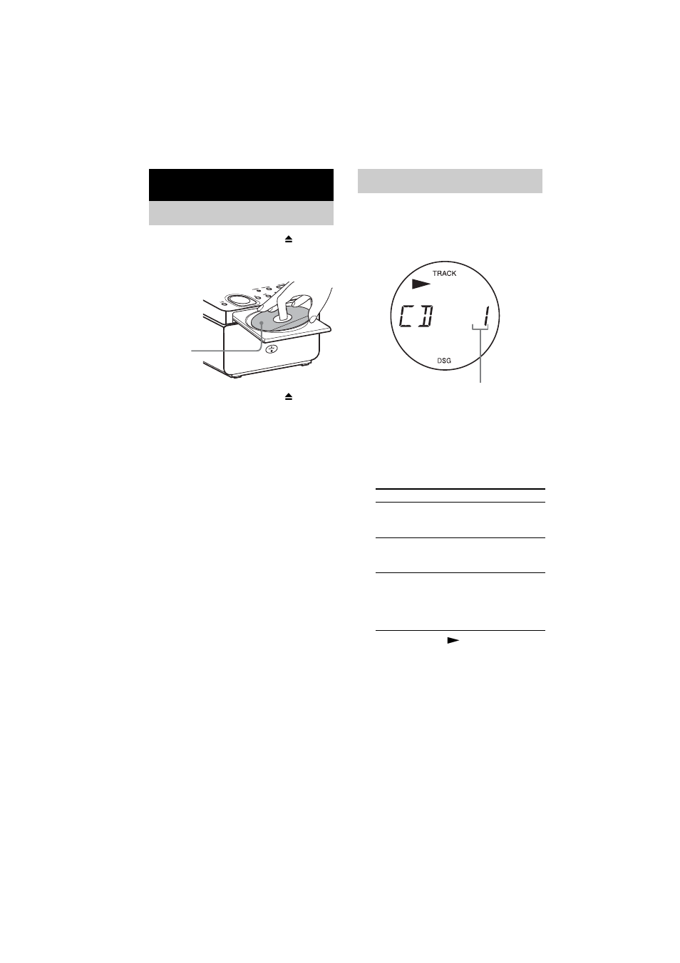 Cd – wiedergabe, Einlegen einer cd, Wiedergeben einer cd | Normale wiedergabe/zufällige wiedergabe, Speichern von radiosende, Radio hören, Einstellen gespeicherter send, Manuelles | Sony CMT-CQ1 User Manual | Page 6 / 112