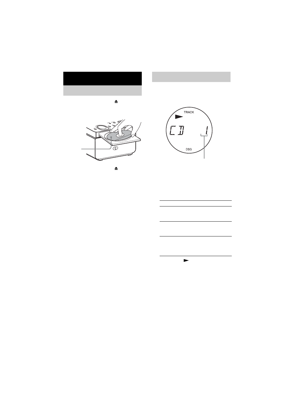 Cd – uppspelning, Sätta i en skiva, Spela upp en skiva | Normal/slumpmässig uppspelning | Sony CMT-CQ1 User Manual | Page 72 / 112