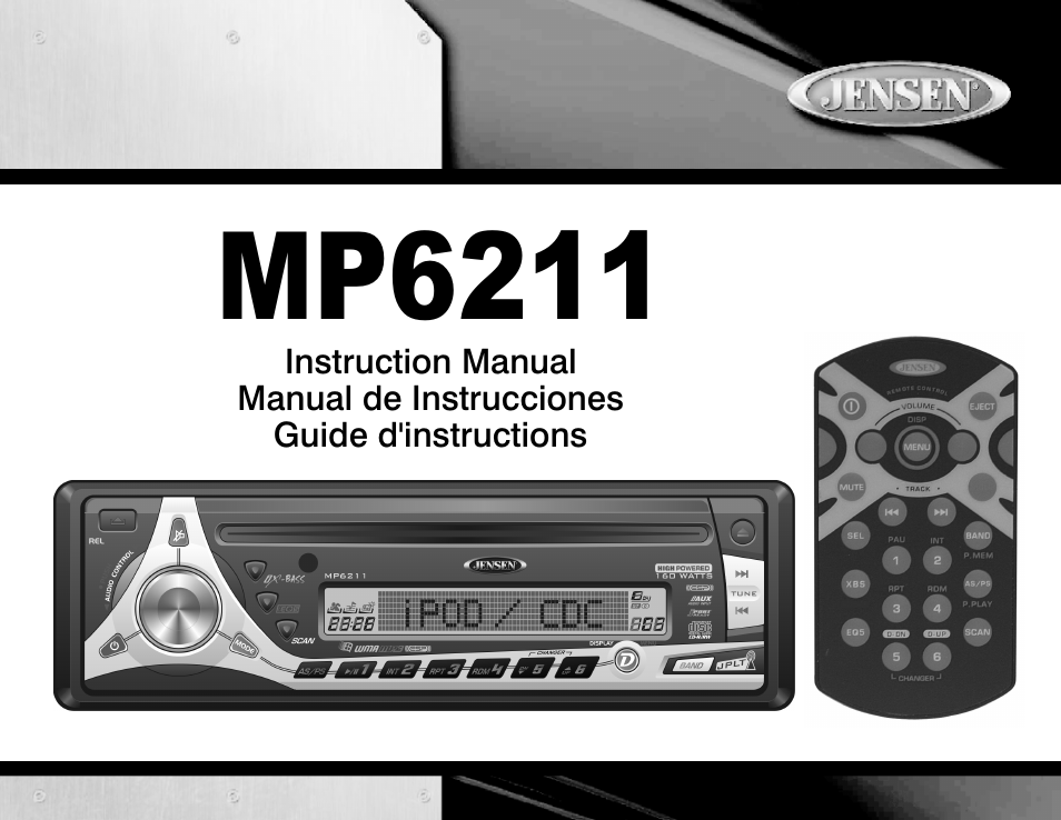 Audiovox MP6211 User Manual | 52 pages