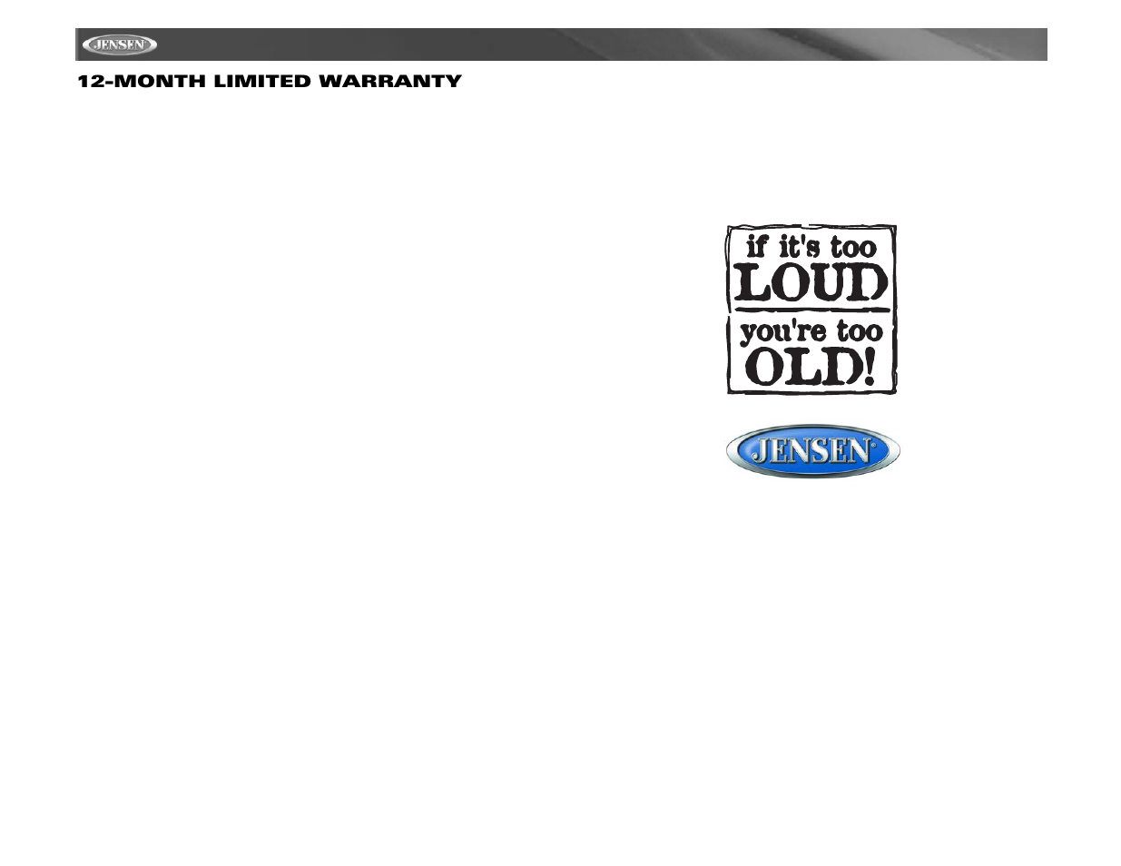Mp6211, Month limited warranty | Audiovox MP6211 User Manual | Page 20 / 52