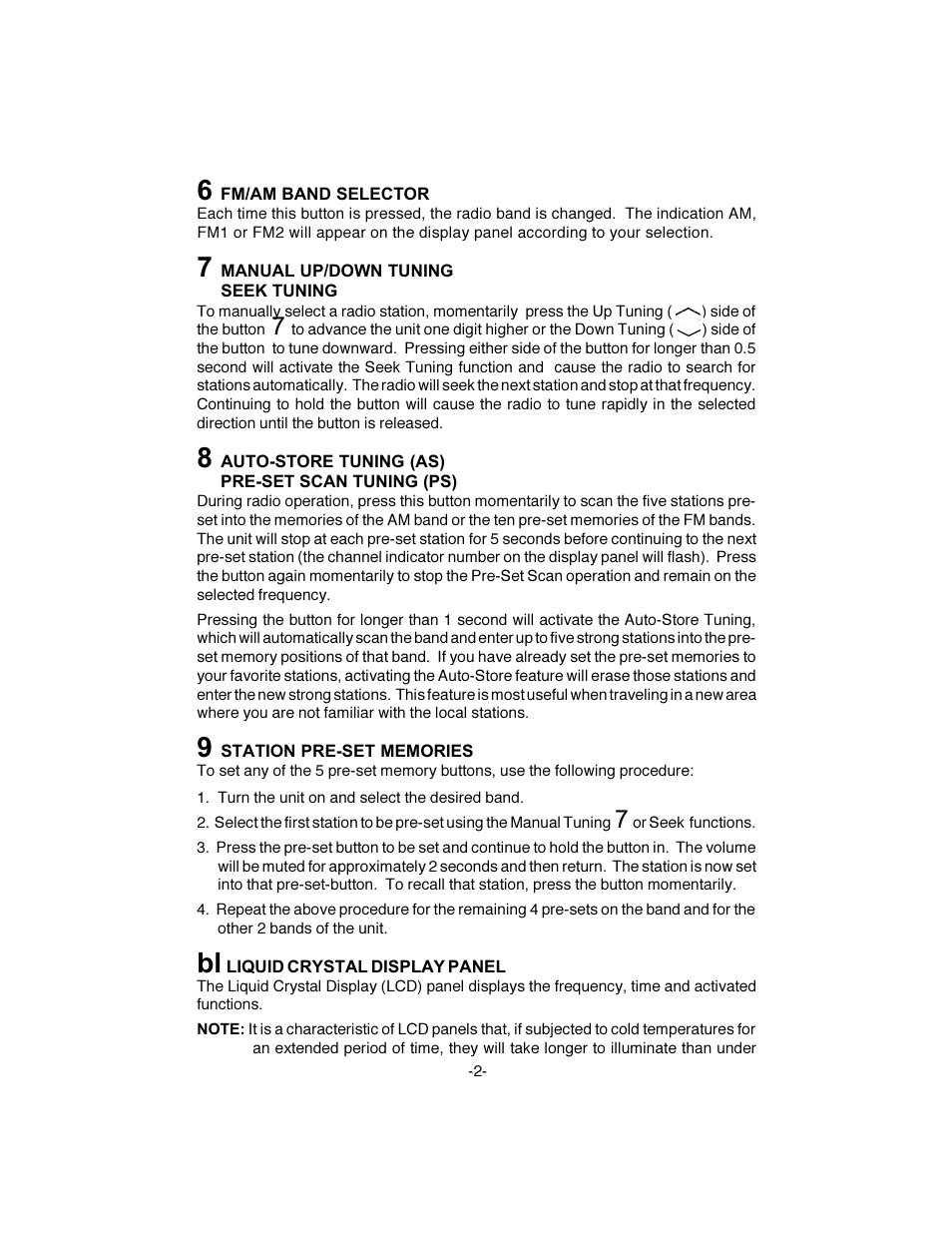 Audiovox GM-250 User Manual | Page 3 / 8
