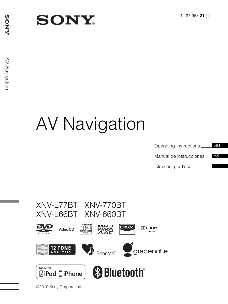 Sony XNV-L66BT User Manual | 248 pages