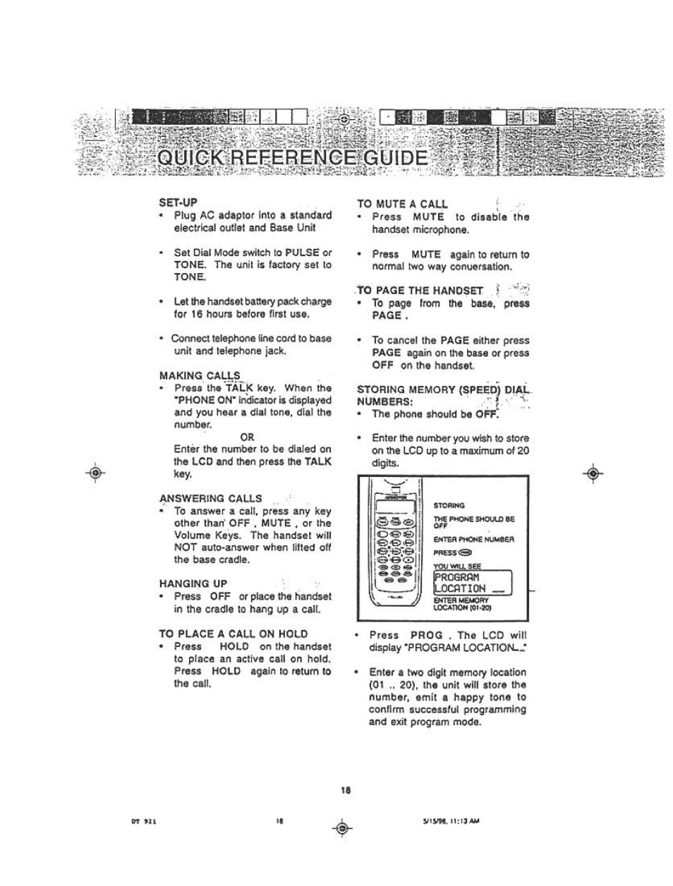 Audiovox DT921C User Manual | Page 18 / 37