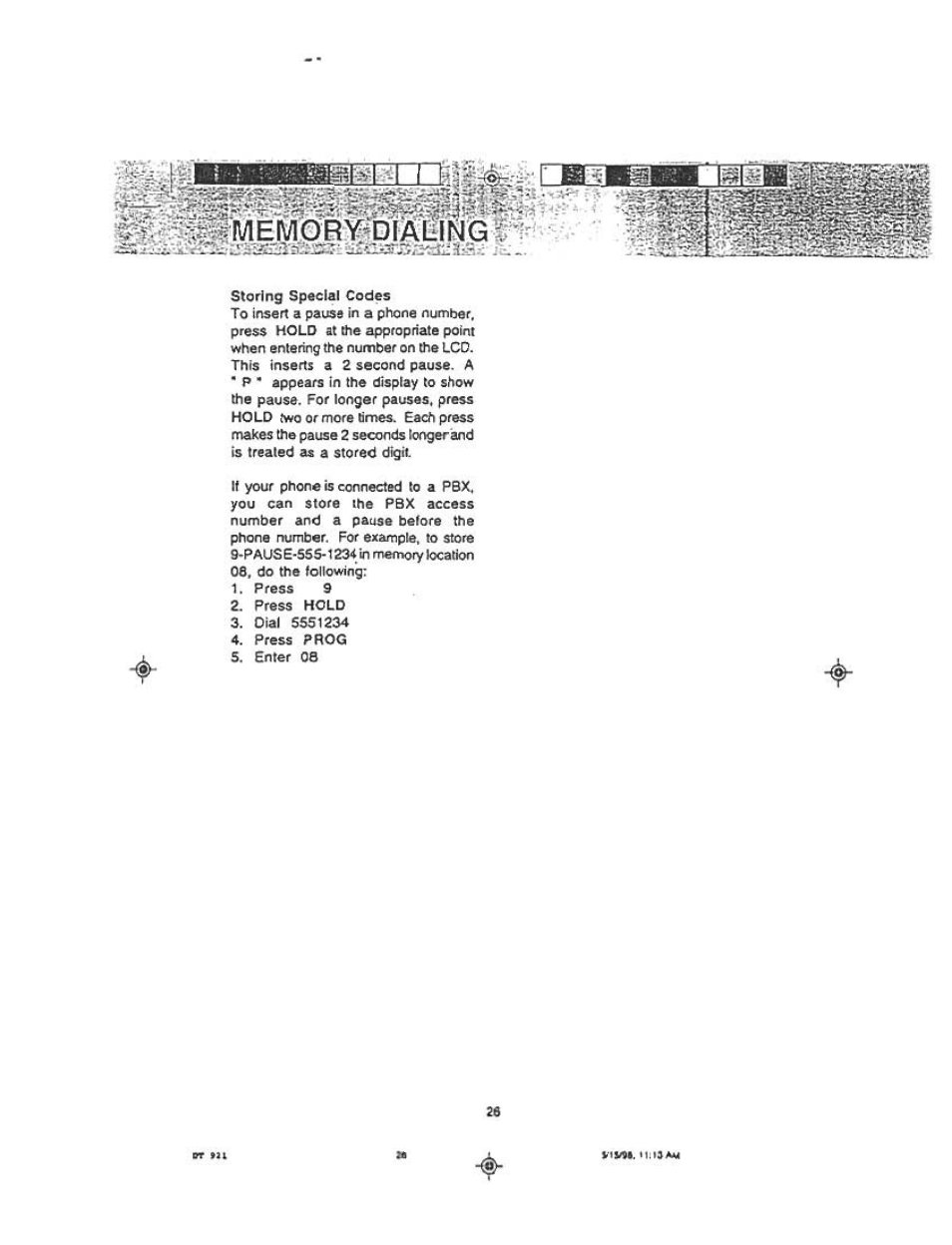 Audiovox DT921C User Manual | Page 26 / 37