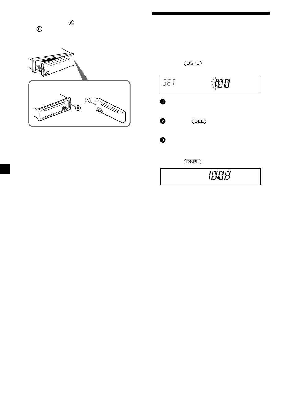 Impostazione dell’orologio | Sony CDX-MP30 User Manual | Page 100 / 152
