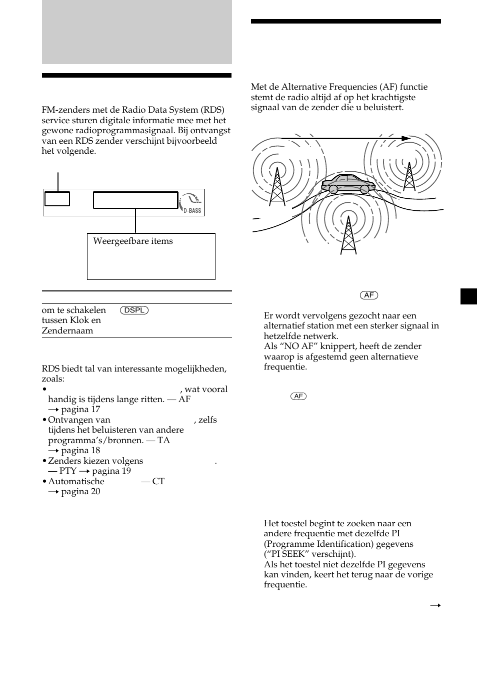 Overzicht van rds | Sony CDX-MP30 User Manual | Page 137 / 152