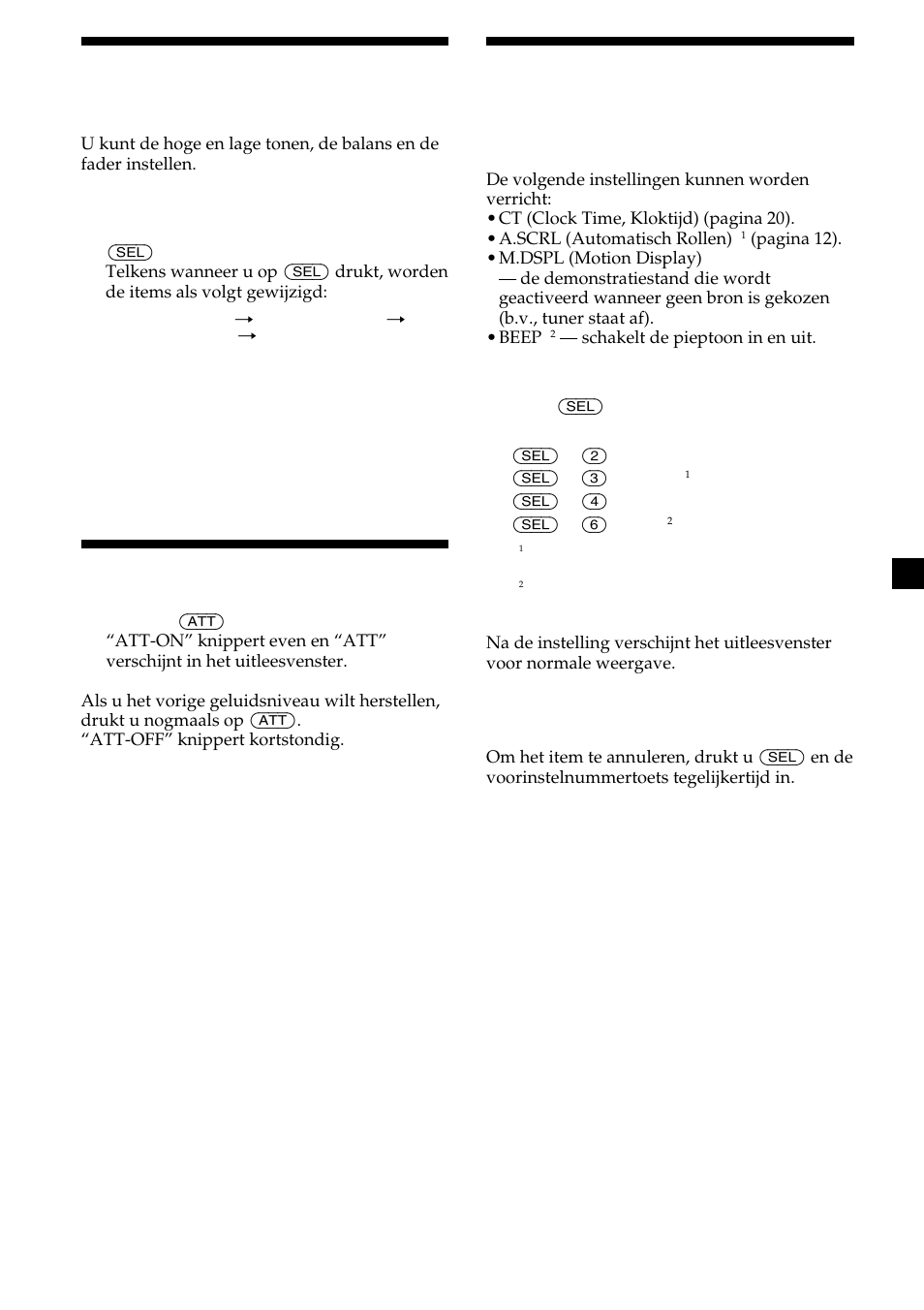 23 de geluidskenmerken aanpassen, Snel het geluid dempen | Sony CDX-MP30 User Manual | Page 143 / 152