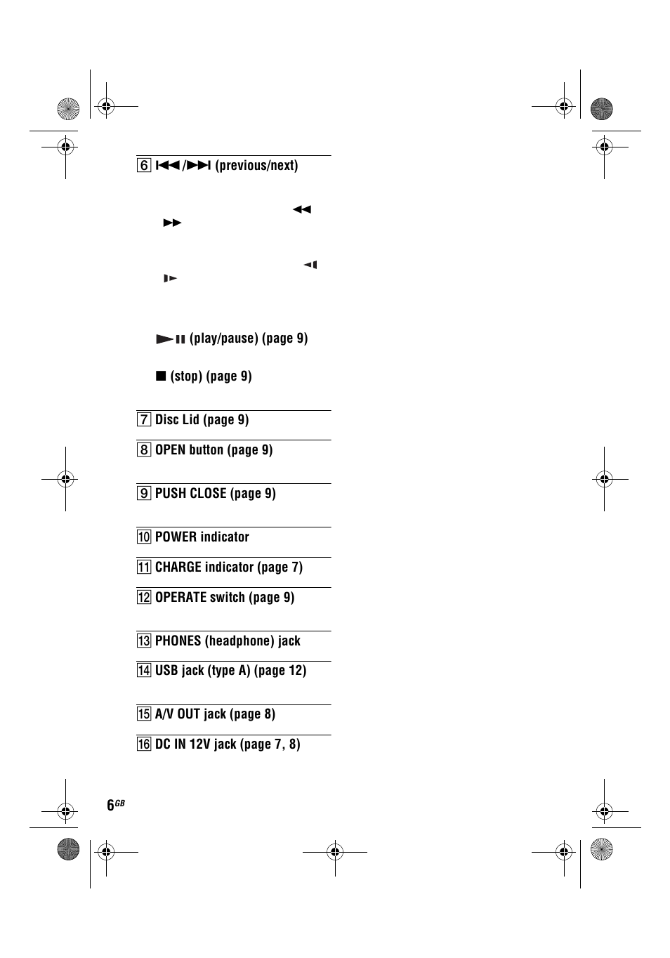 Sony DVP-FX780 User Manual | Page 6 / 132