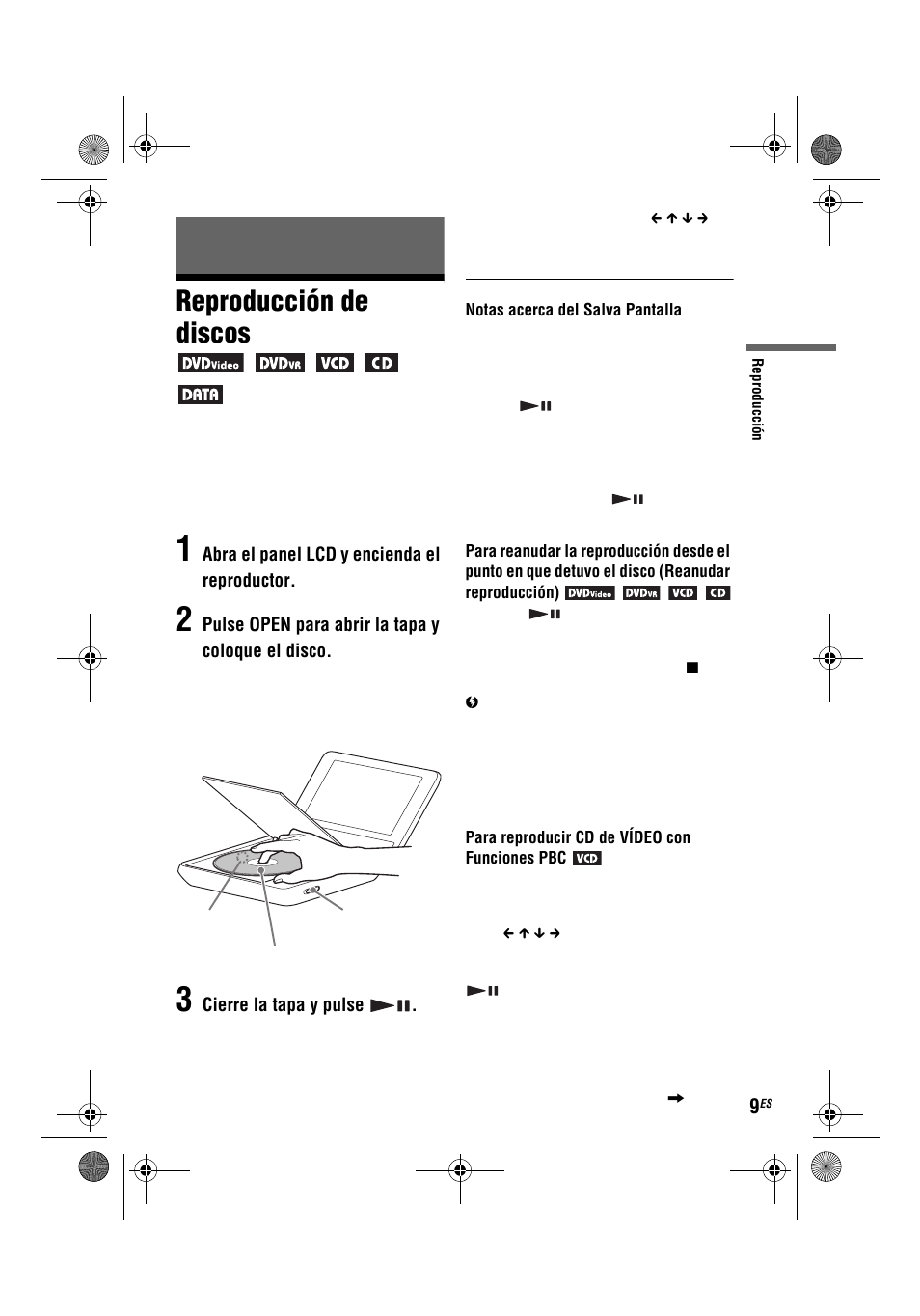 Reproducción de discos | Sony DVP-FX780 User Manual | Page 73 / 132