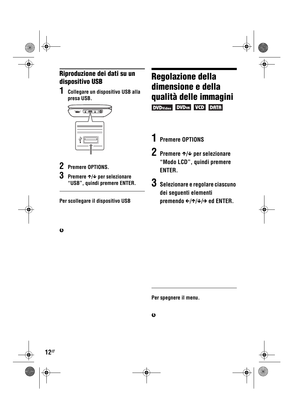 Riproduzione dei dati su un dispositivo usb | Sony DVP-FX780 User Manual | Page 98 / 132