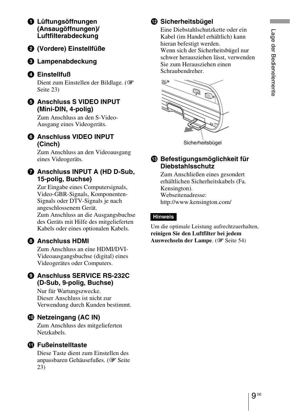 Sony VPL-BW7 User Manual | Page 135 / 324