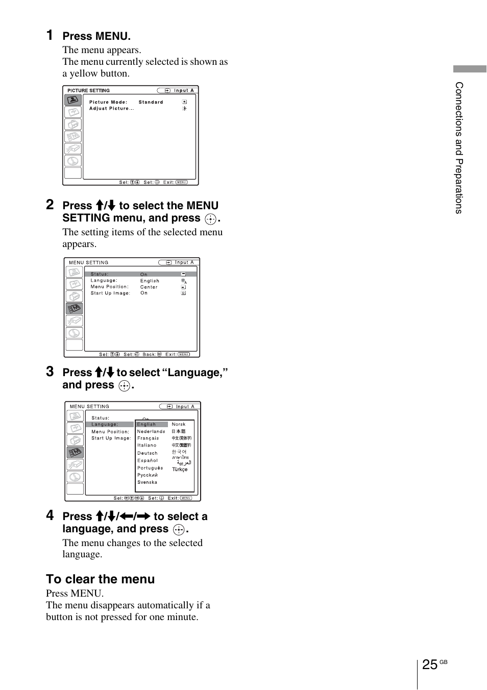 Sony VPL-BW7 User Manual | Page 25 / 324