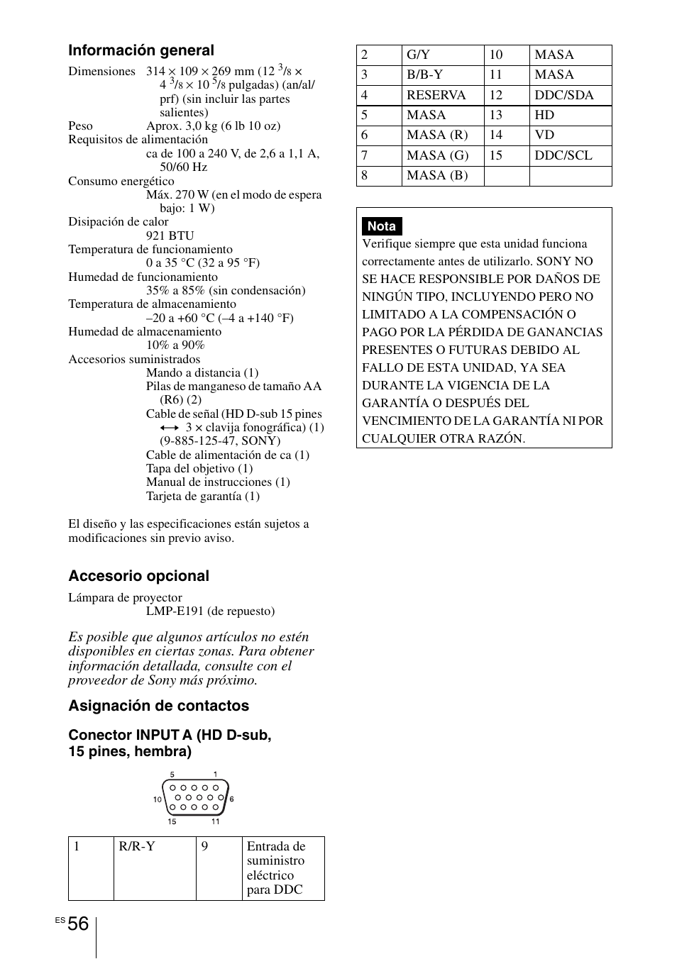 Sony VPL-BW7 User Manual | Page 312 / 324