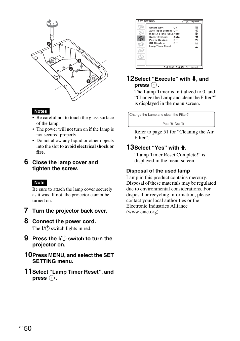 Sony VPL-BW7 User Manual | Page 50 / 324