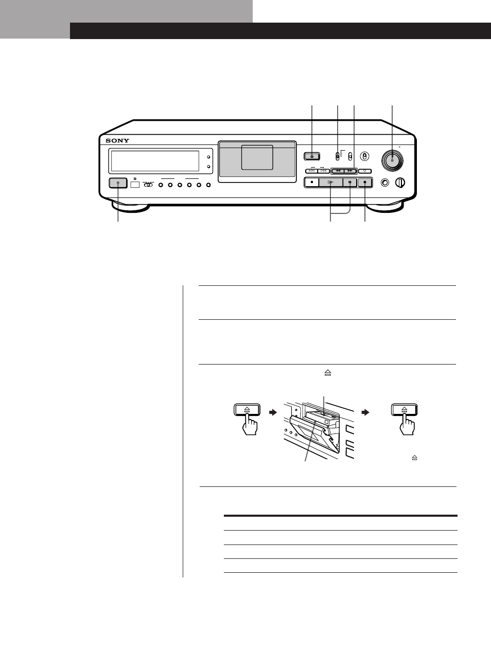 Opnemen op een dat cassette, Basisbediening 6, Basisbediening | Voor opnemen via, Zet u de input schakelaar op | Sony DTC-ZE700 User Manual | Page 30 / 96