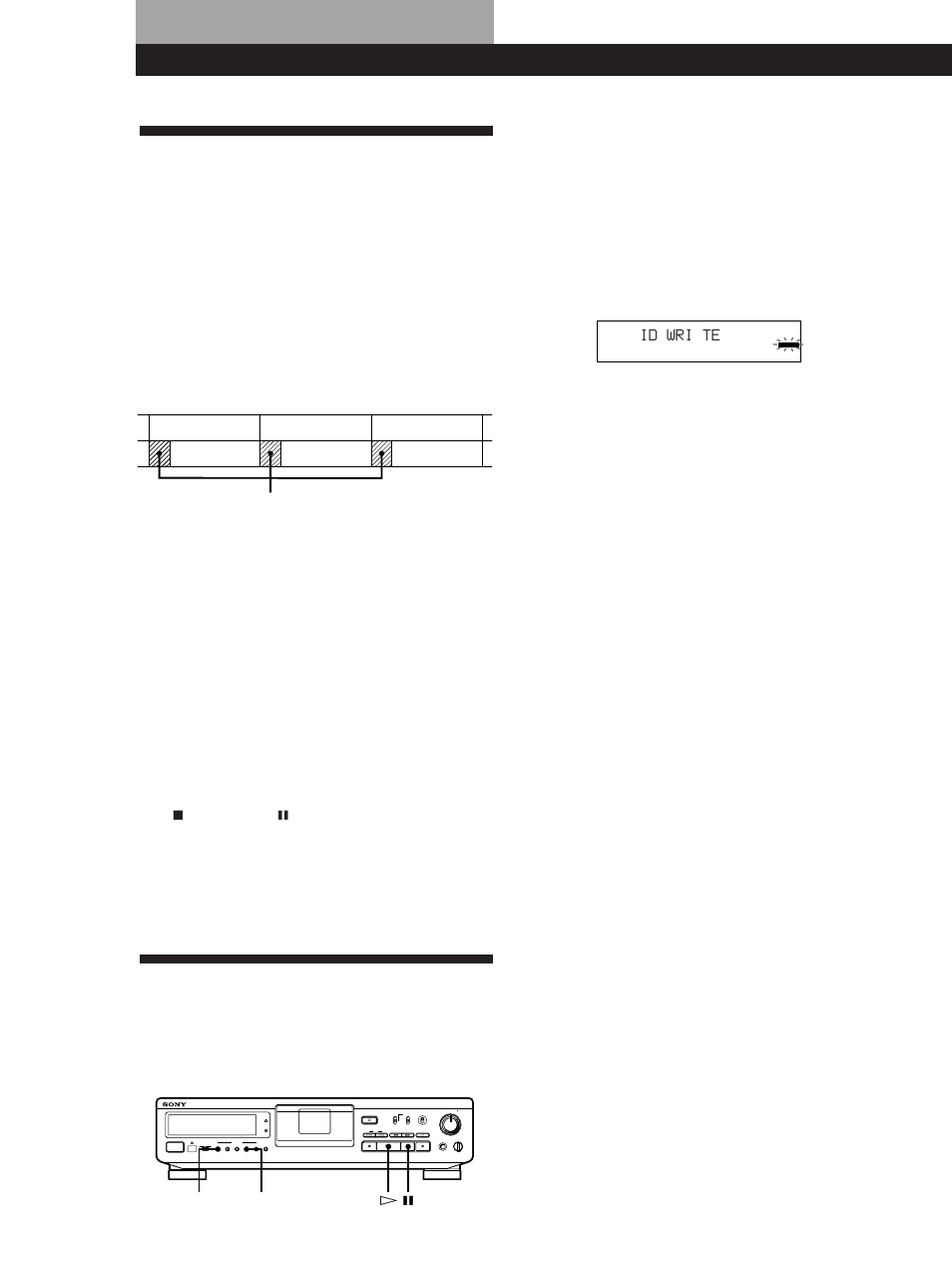 Aanbrengen van subcodes, Betreffende subcodes, Aanbrengen van begincodes tijdens opnemen | Handmatig invoeren van begincodes tijdens opnemen, Begincodes, Muziekstuknummers | Sony DTC-ZE700 User Manual | Page 40 / 96