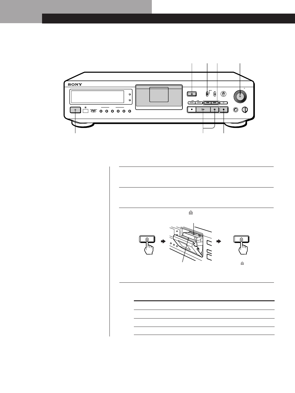 Inspelning, Grundläggande tillvägagångssätt 6, Grundläggande tillvägagångssätt | Tryck på power, Inspelning via, Ställ input i läget | Sony DTC-ZE700 User Manual | Page 54 / 96