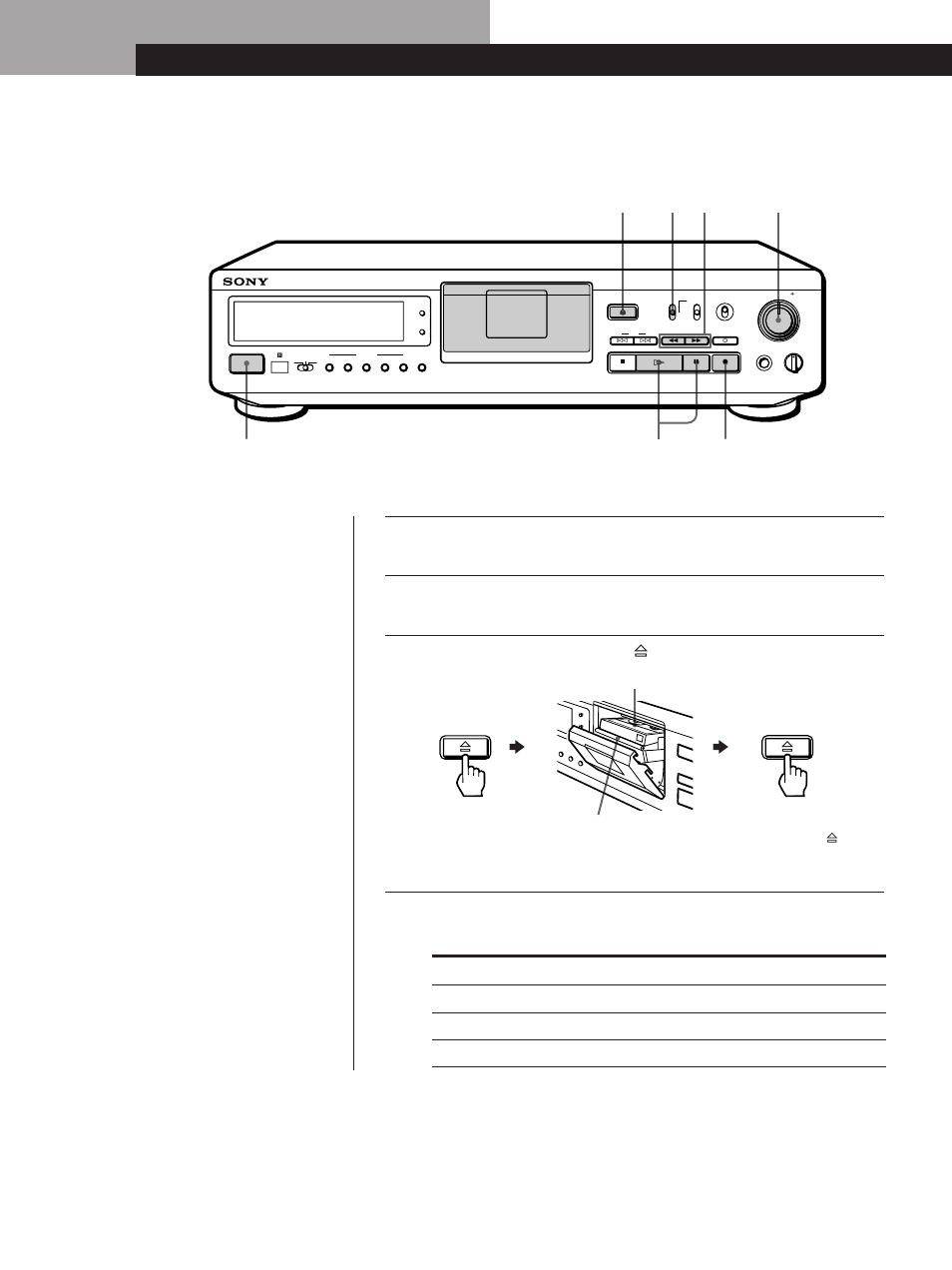 Aufnahme, Grundlegender betrieb 6, Grundlegender betrieb | Drücken sie power, Zum anschließen siehe seite 4 und 5, Verwendete eingangsbuchse, Einstellung von input | Sony DTC-ZE700 User Manual | Page 6 / 96