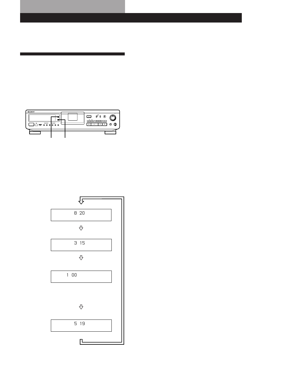 Indikeringarna i teckenfönstret, Tillvägagångssättet vid bandavspelning, När emphasis visas i teckenfönstret | Tillvägagångssättet vid inspelning | Sony DTC-ZE700 User Manual | Page 61 / 96