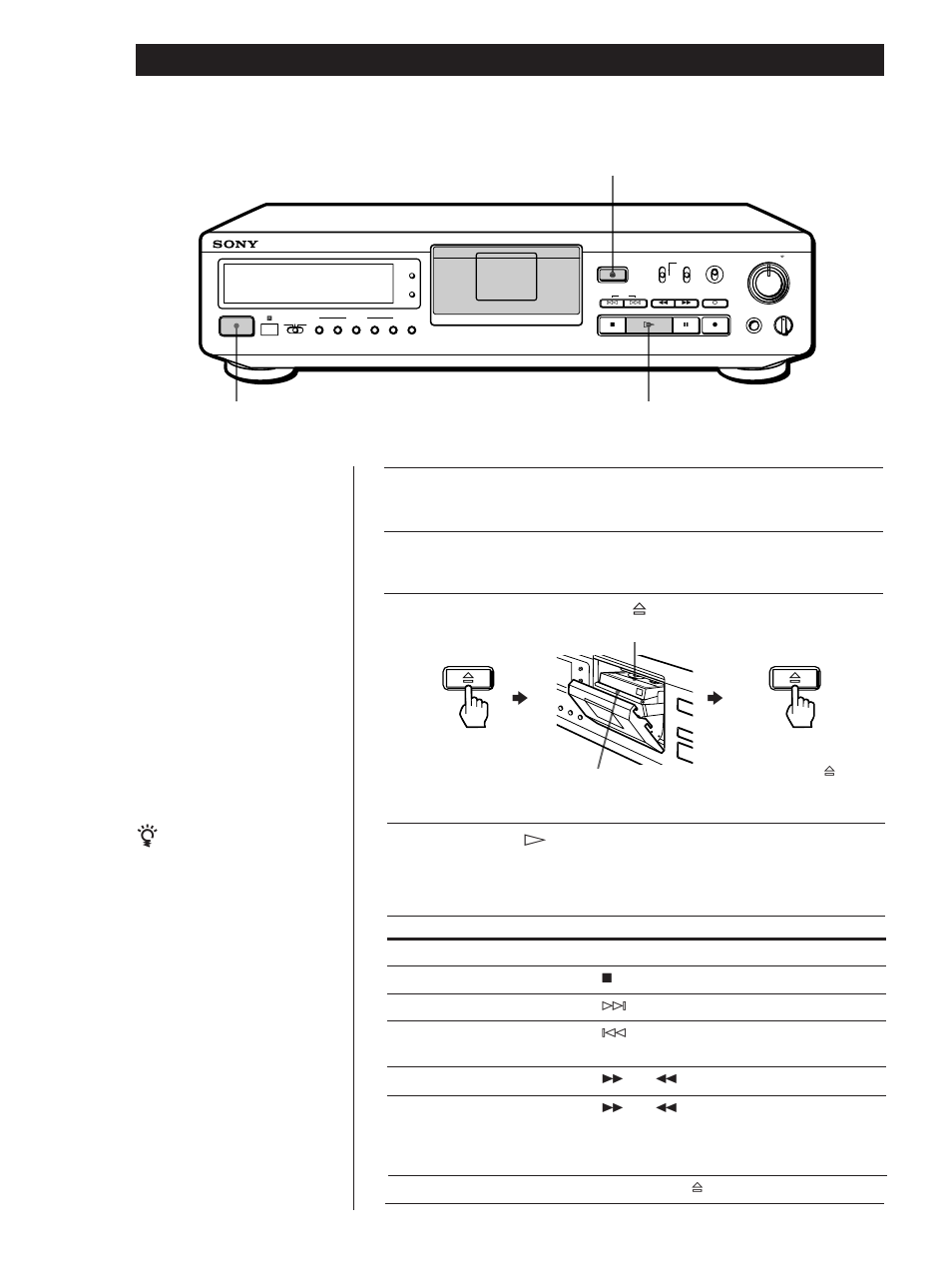 Wiedergabe, Grundlegender betrieb 8, Drücken sie power | Zum anschließen siehe seite 4 und 5, Drücken sie, Zum hören über kopfhörer | Sony DTC-ZE700 User Manual | Page 8 / 96