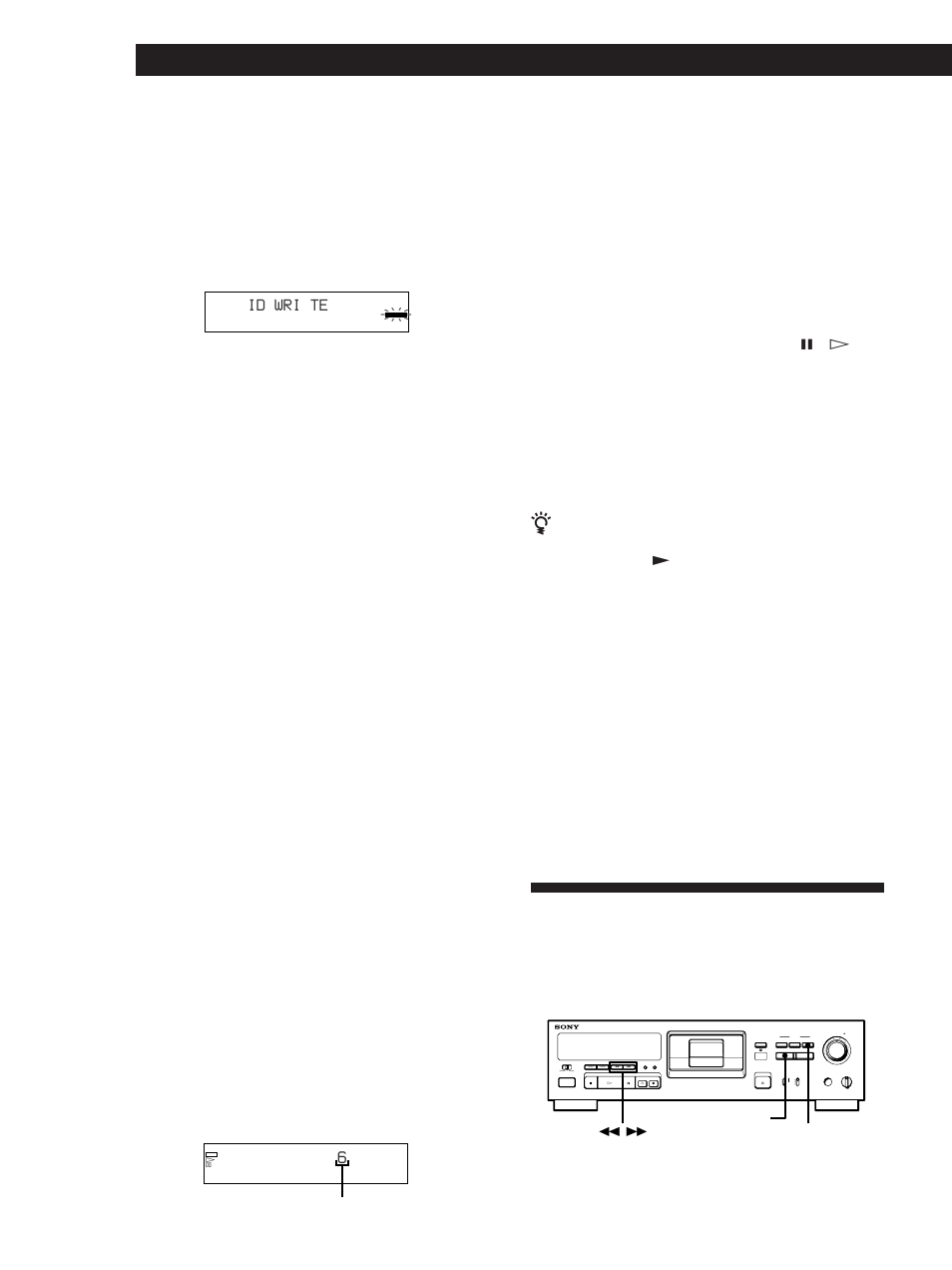 Scrittura di sottocodici, Id wri te | Sony DTC-ZE700 User Manual | Page 88 / 96