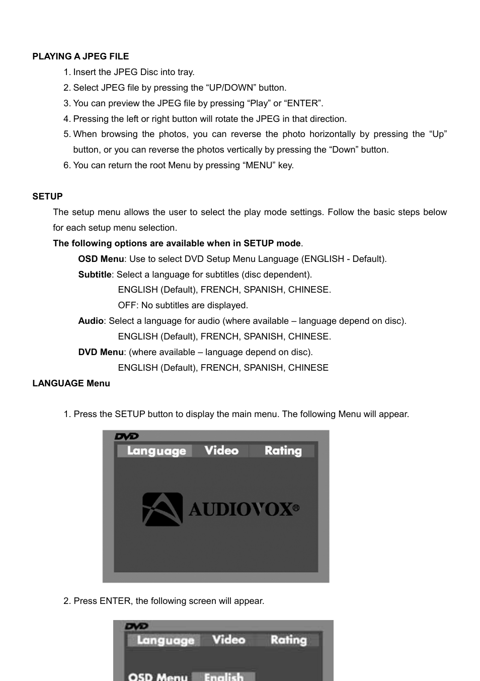 Audiovox VE726 User Manual | Page 27 / 33