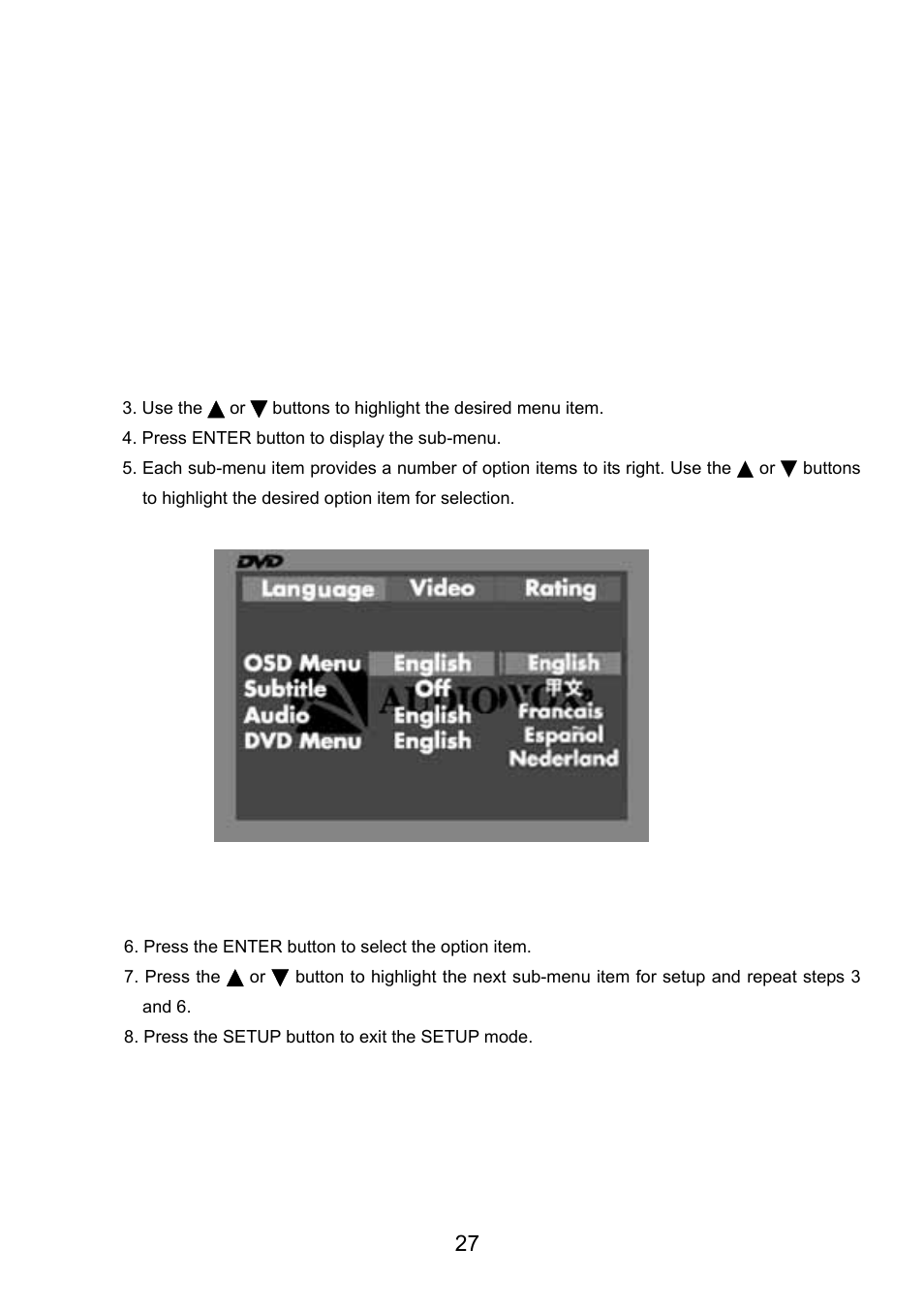 Audiovox VE726 User Manual | Page 28 / 33