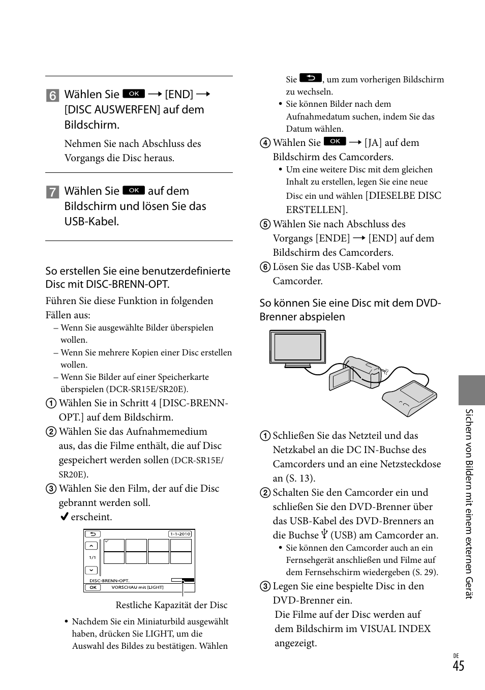 Sony DCR-SX15E User Manual | Page 115 / 283