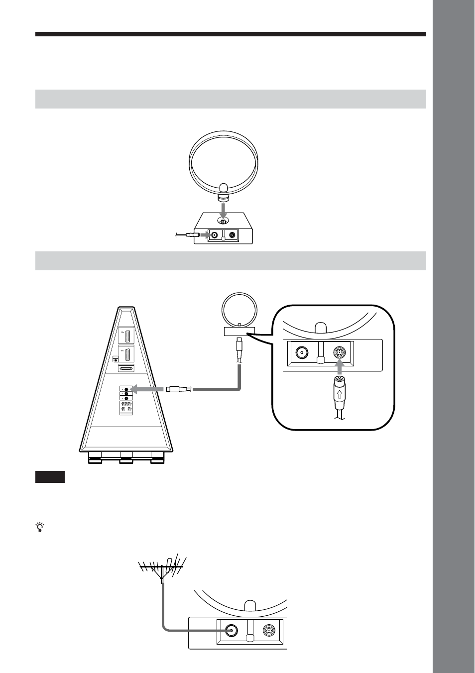 Steg 2: koppla antenner, Ko mma igång, Sätta ihop radion | Ansluta radion | Sony DAV-DS1000 User Manual | Page 111 / 344