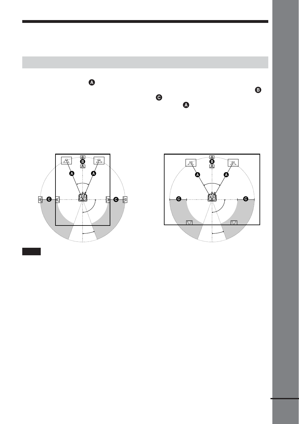 Högtalarinställningar, Ko mma igång, Högtalarnas placering | Sony DAV-DS1000 User Manual | Page 115 / 344