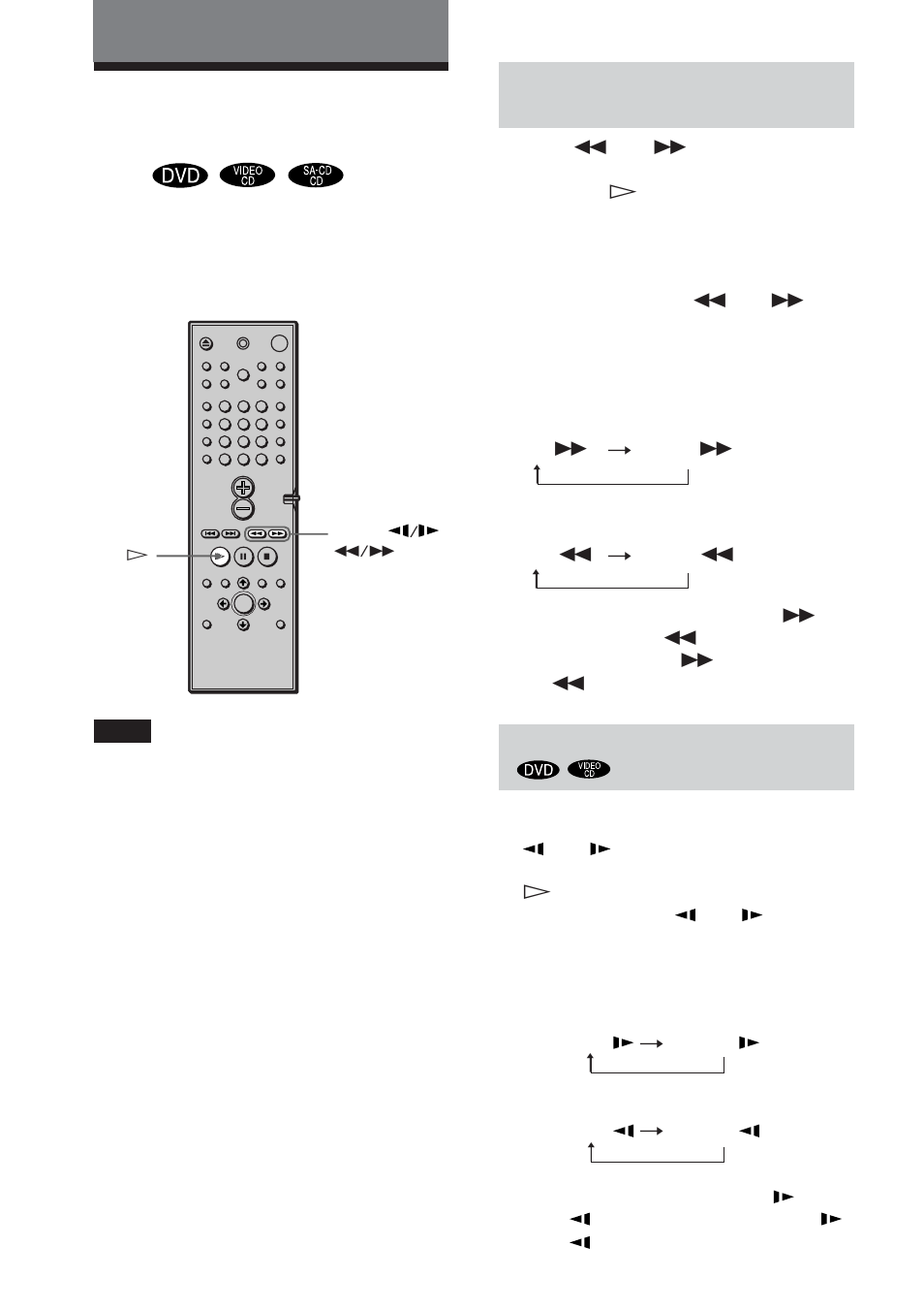 Söka efter en viss punkt på en skiva | Sony DAV-DS1000 User Manual | Page 132 / 344