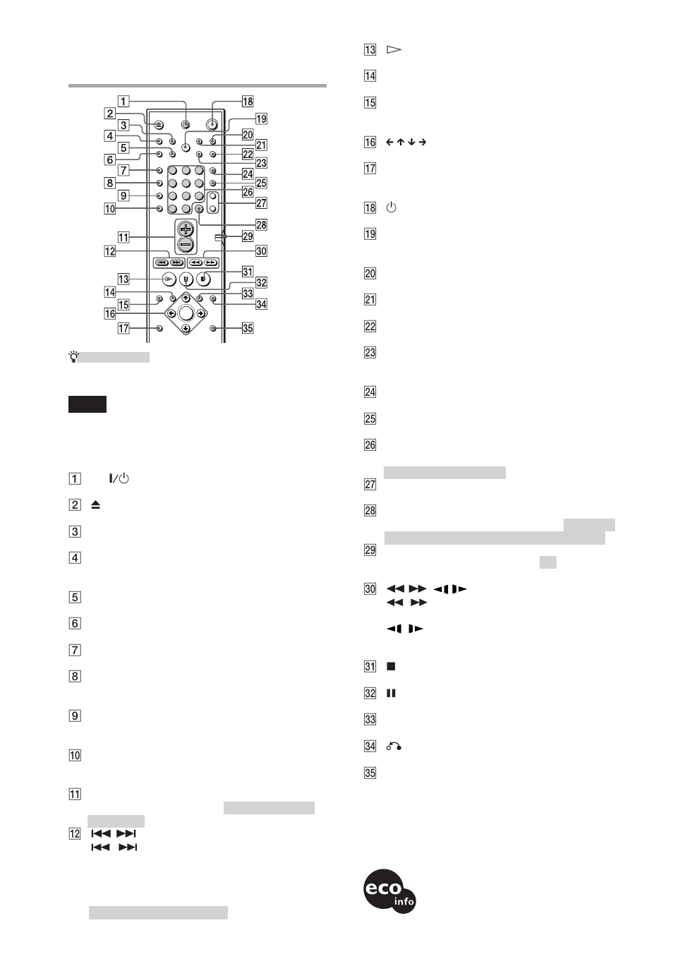 Snabbreferens för fjärrkontrollen, Tryckt på 100% återvunnet papper | Sony DAV-DS1000 User Manual | Page 172 / 344