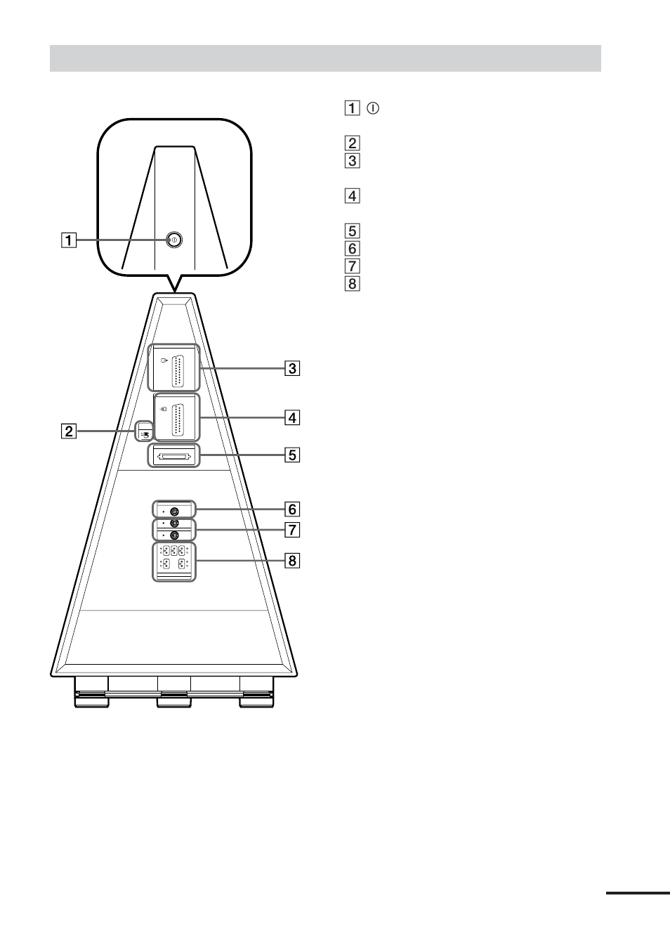 Subwoofer, Continua, Pannello superiore | Sony DAV-DS1000 User Manual | Page 185 / 344