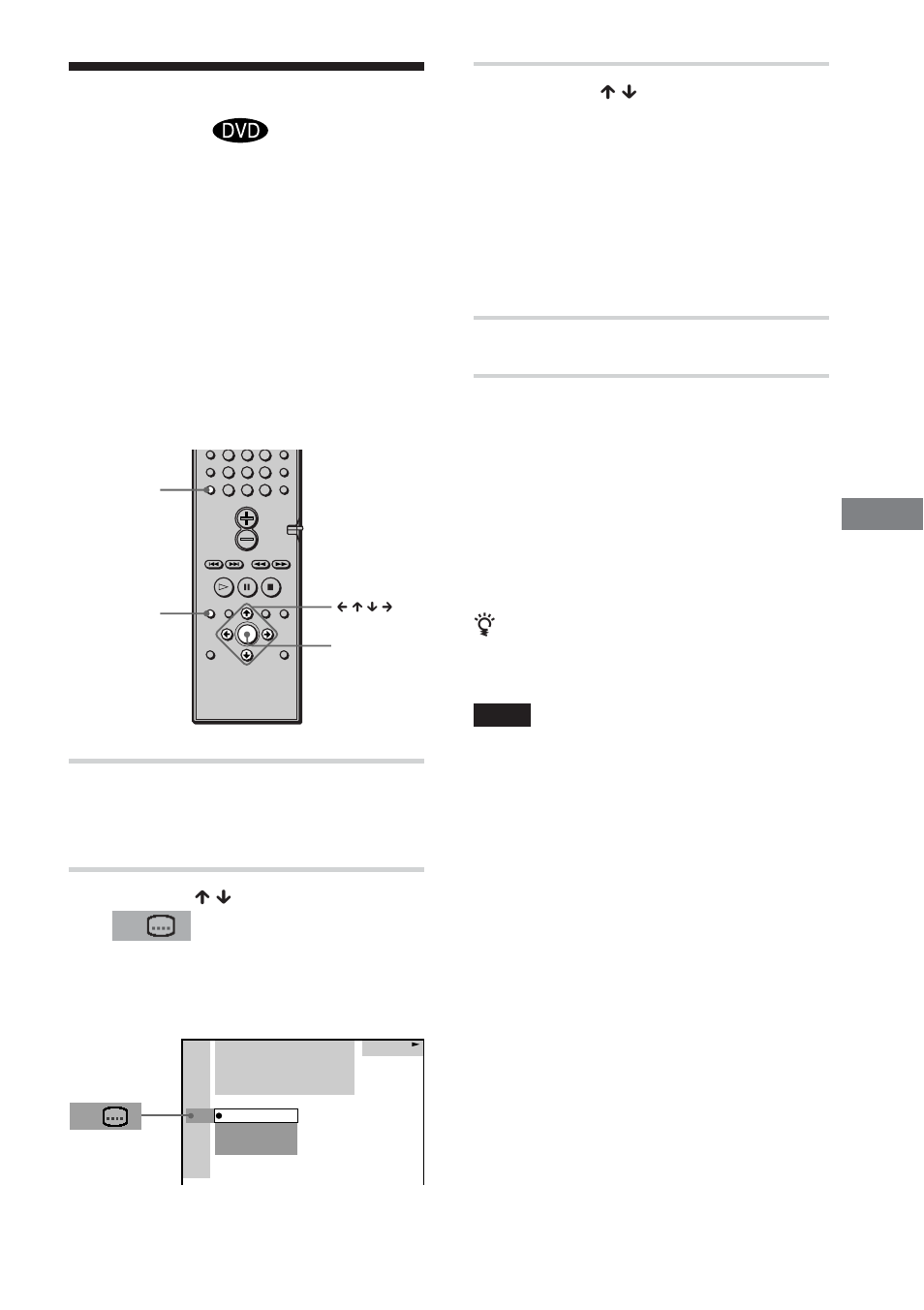 Visualizzazione dei sottotitoli, Visione di film, Premere dvd display durante la riproduzione | Premere x / x per selezionare la lingua, Premere enter | Sony DAV-DS1000 User Manual | Page 229 / 344