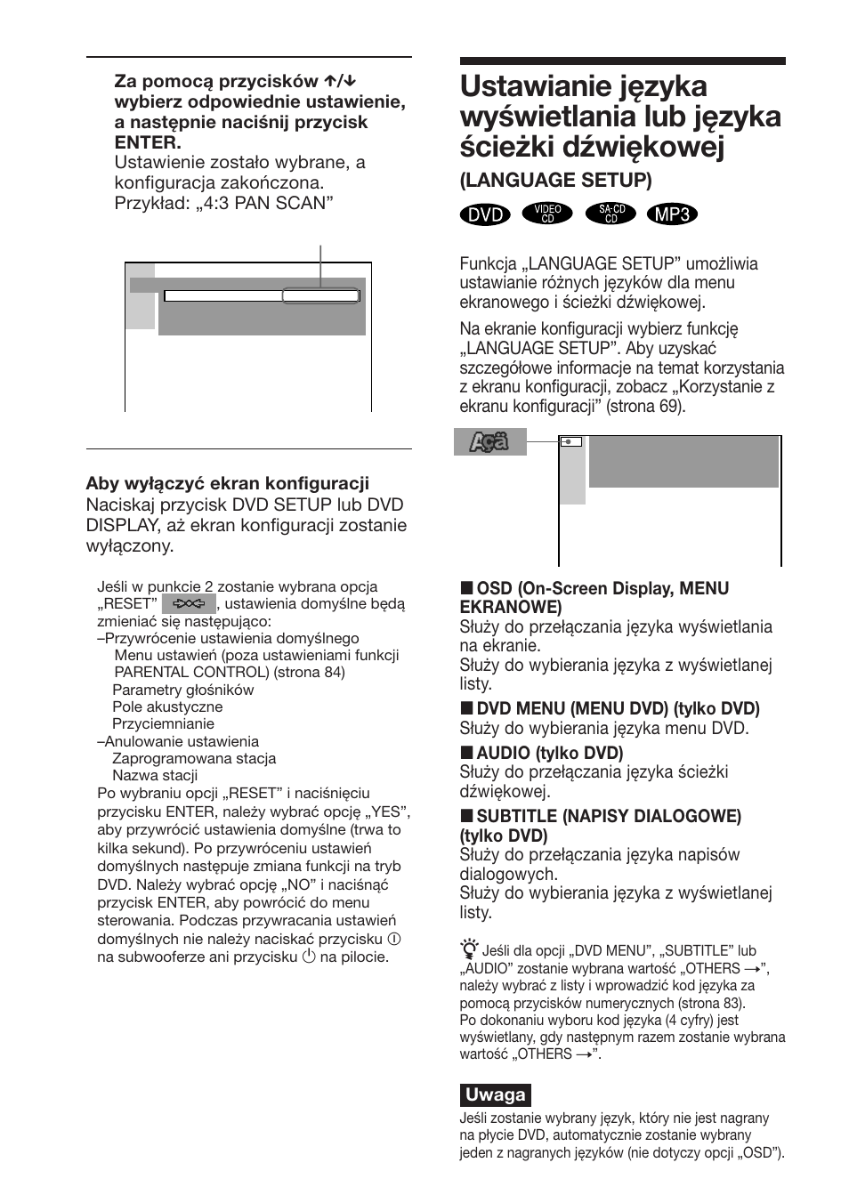Language setup) | Sony DAV-DS1000 User Manual | Page 328 / 344