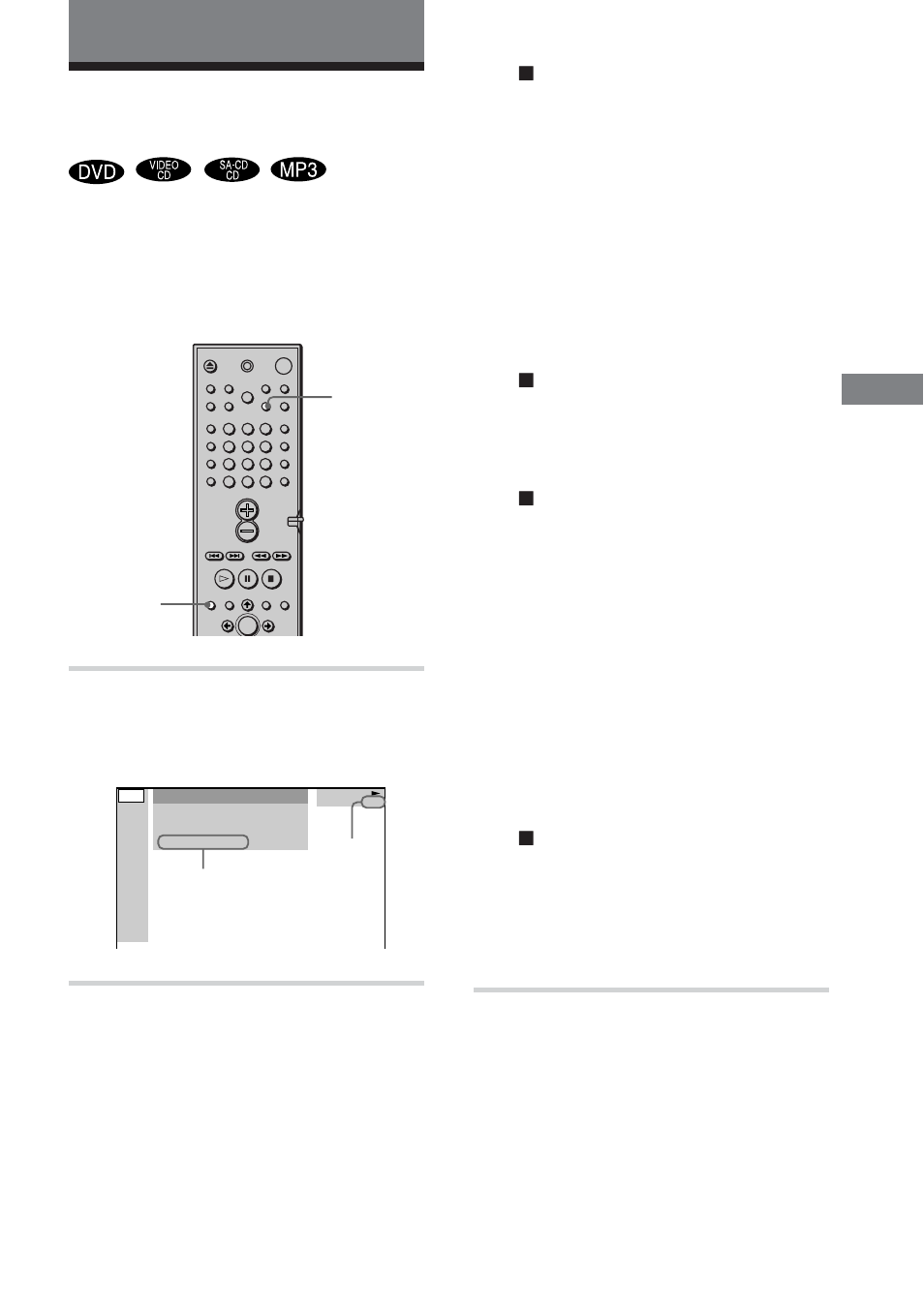 Speelduur en resterende speelduur controleren | Sony DAV-DS1000 User Manual | Page 49 / 344