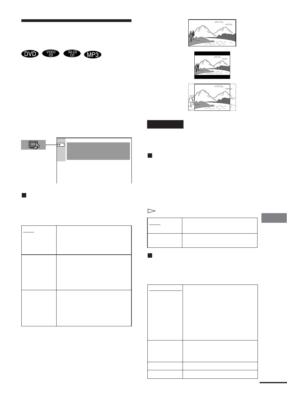 Beeldinstellingen | Sony DAV-DS1000 User Manual | Page 71 / 344