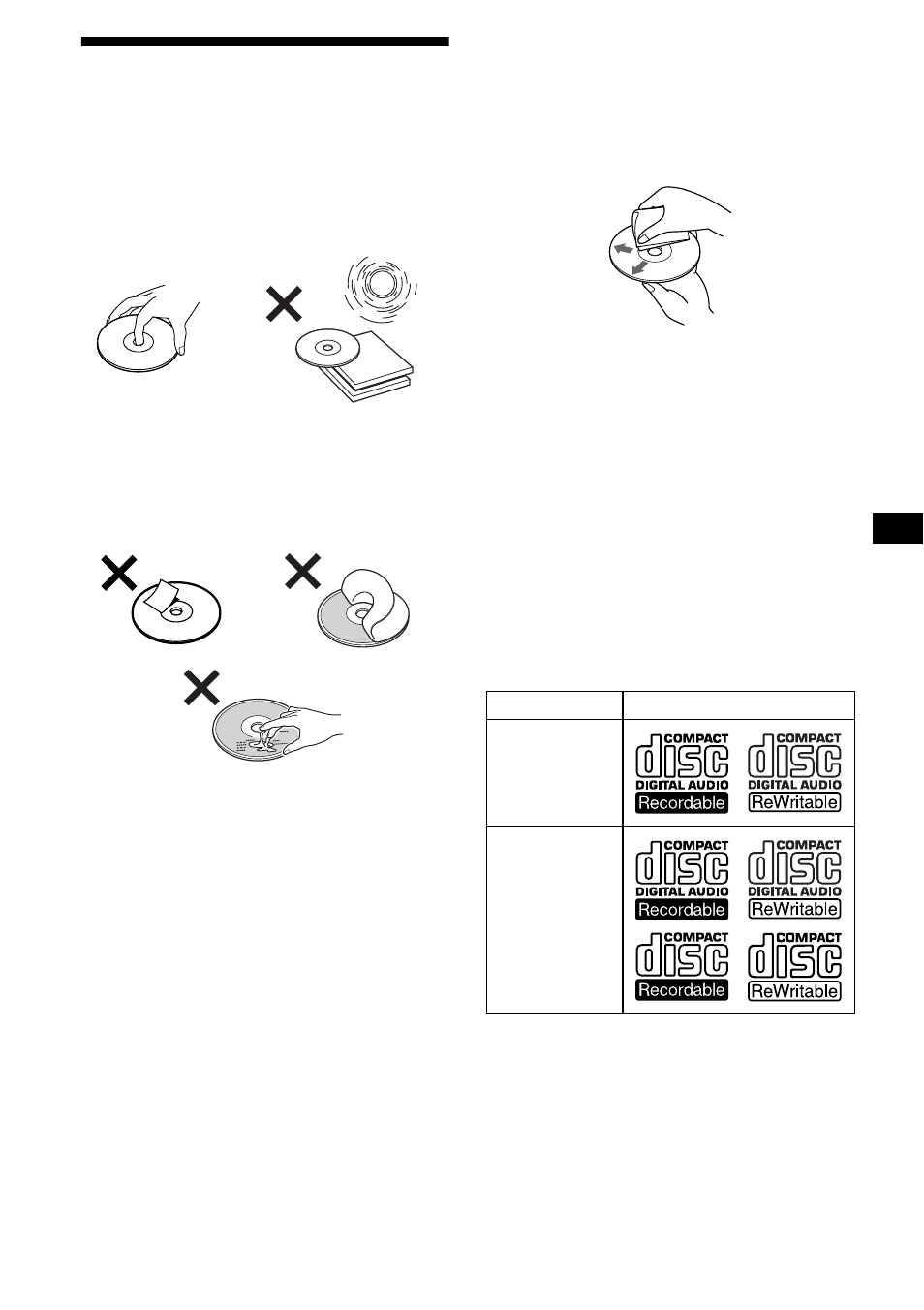 Note sui dischi | Sony CDX-M850MP User Manual | Page 113 / 178